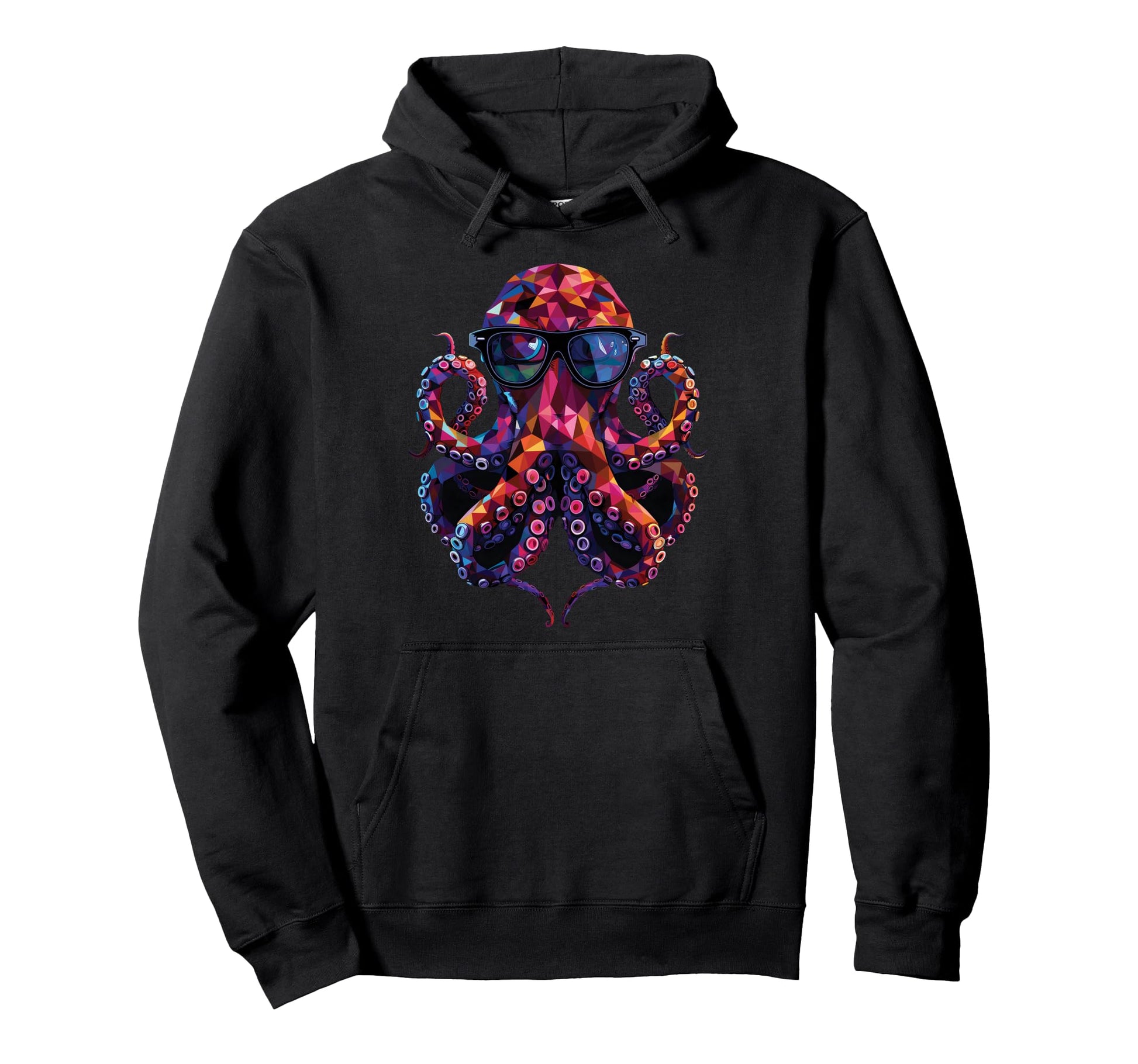 Octopus Dad Mom Sunglasses Octopus Hoodie - Minimalist Print Unisex - T-Shirt, Sweatshirt, Hoodie