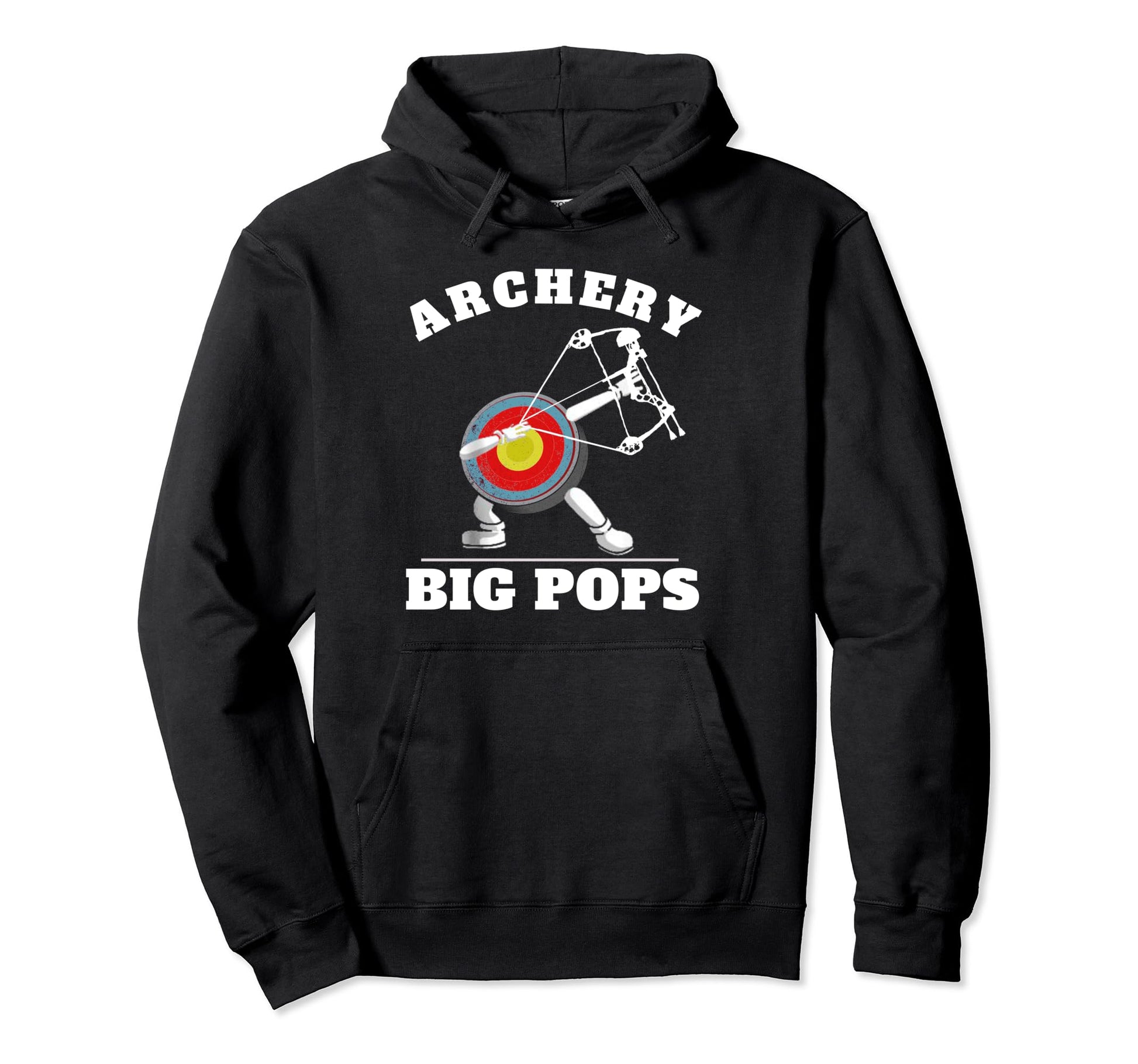 Funny Archers Fathers Day Big Pops Mens Hoodie - Graphic Print Men Women - T-Shirt, Sweatshirt, Hoodie