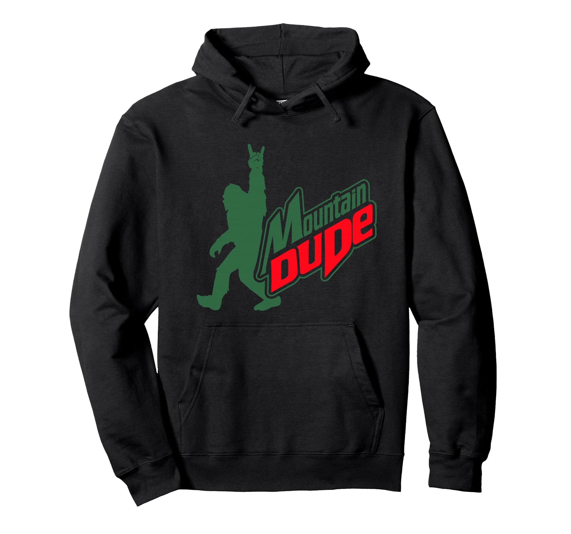 Mountain Dude Funny Bigfoot Sasquatch Hoodie - Graphic Print Men Women - T-Shirt, Sweatshirt, Hoodie