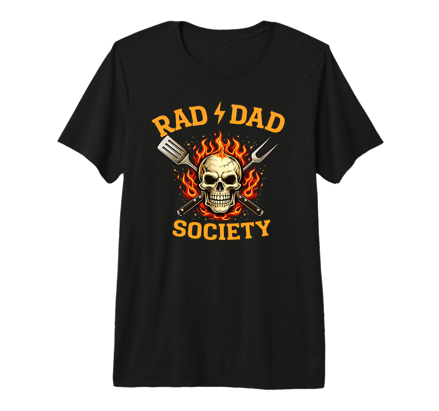 Bbq Grilling Father Rad Dad Society T-Shirt - Aesthetic Graphic Unisex - T-Shirt, Sweatshirt, Hoodie