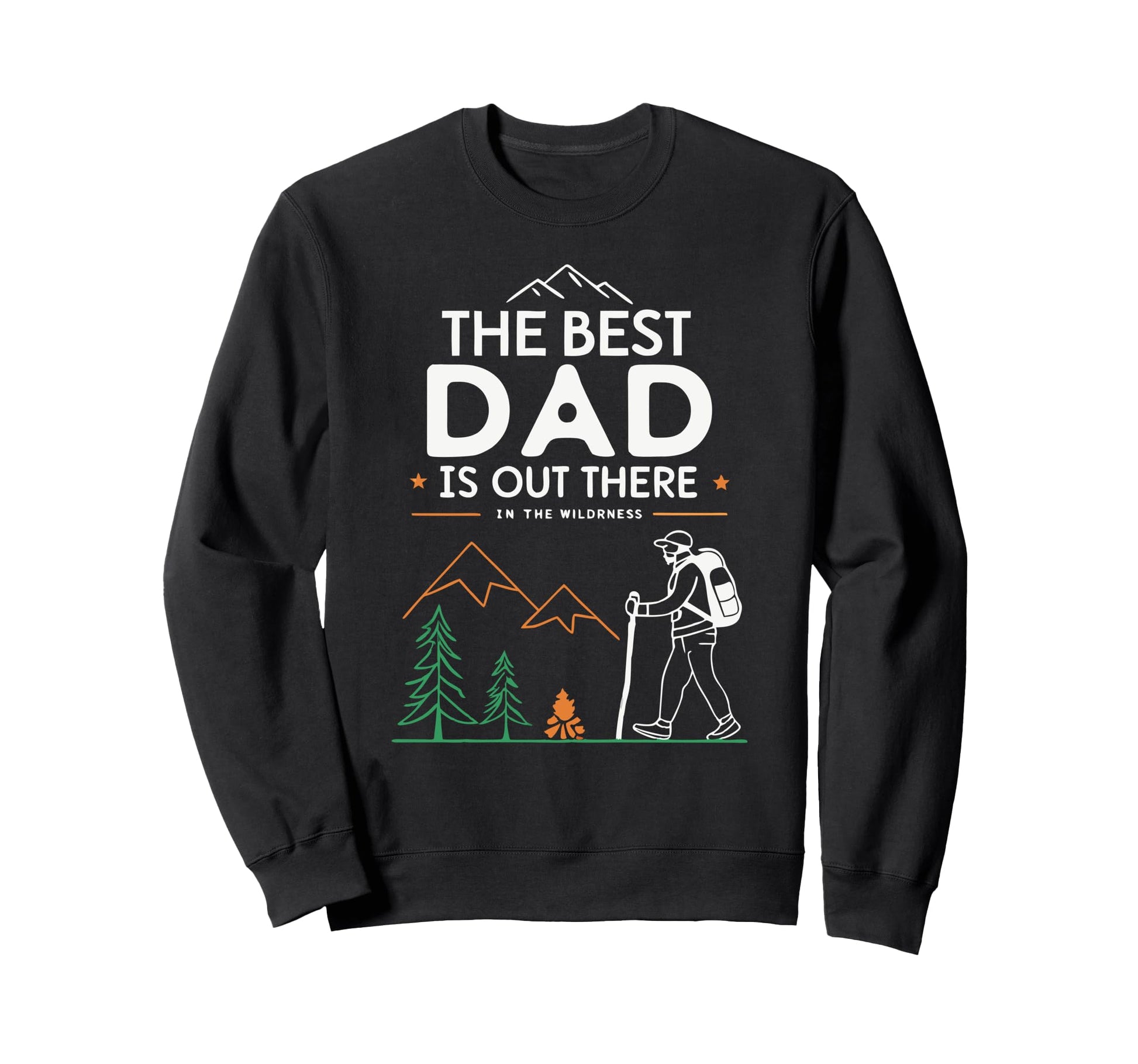 Best Dad Modern Fathers Day Mountain Sweatshirt - Aesthetic Graphic Unisex - T-Shirt, Sweatshirt, Hoodie