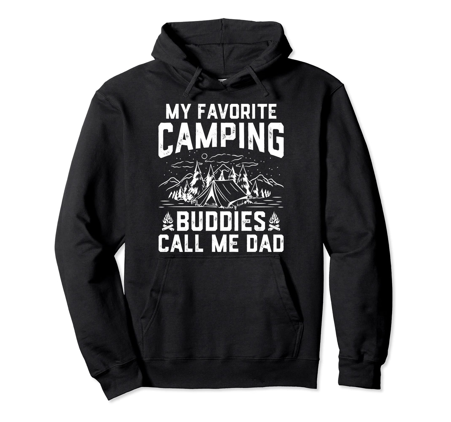 My Favorite Camping Buddies Call Me Hoodie - Minimalist Print Men Women - T-Shirt, Sweatshirt, Hoodie