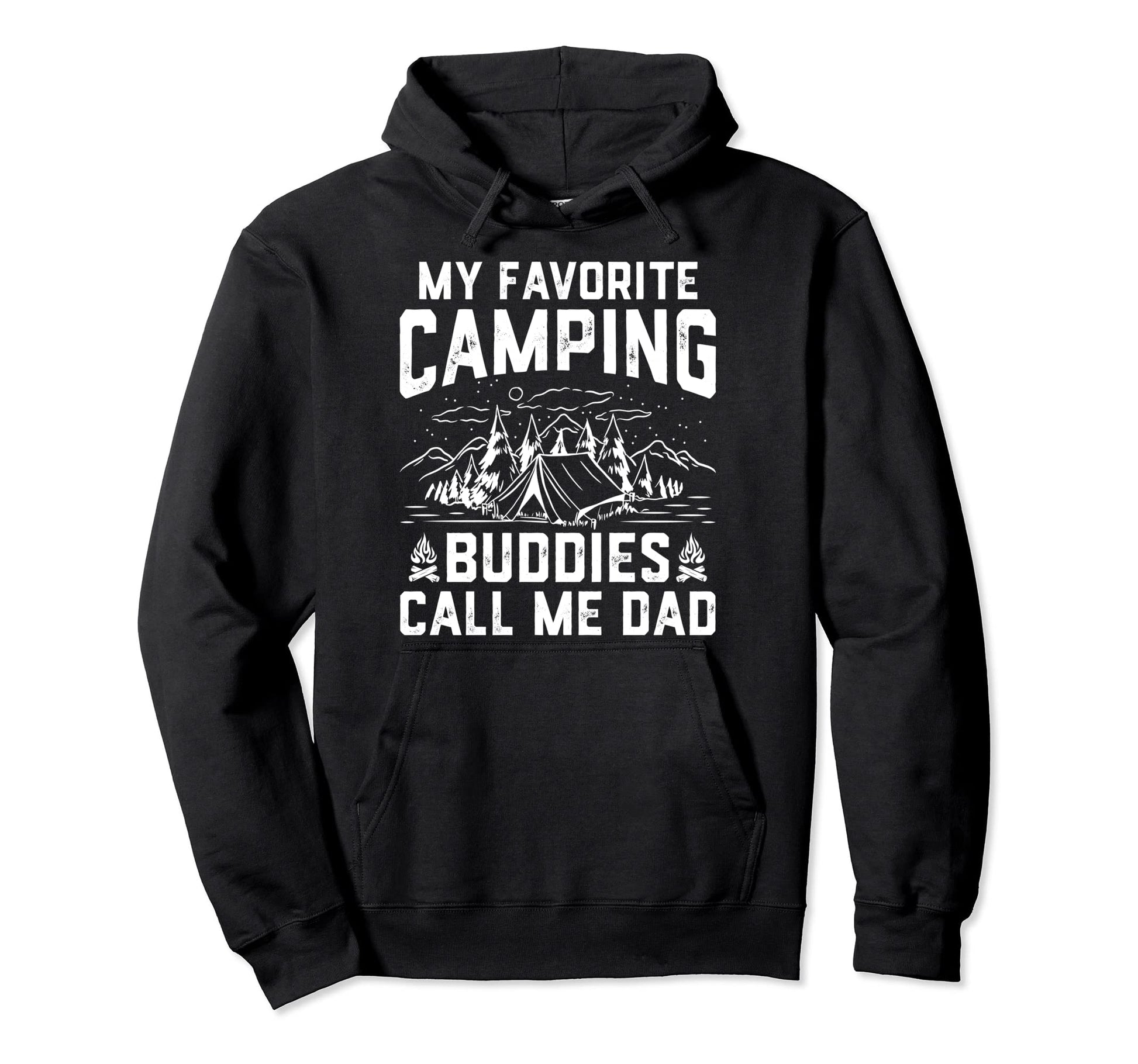 My Favorite Camping Buddies Call Me Hoodie - Minimalist Print Men Women - T-Shirt, Sweatshirt, Hoodie