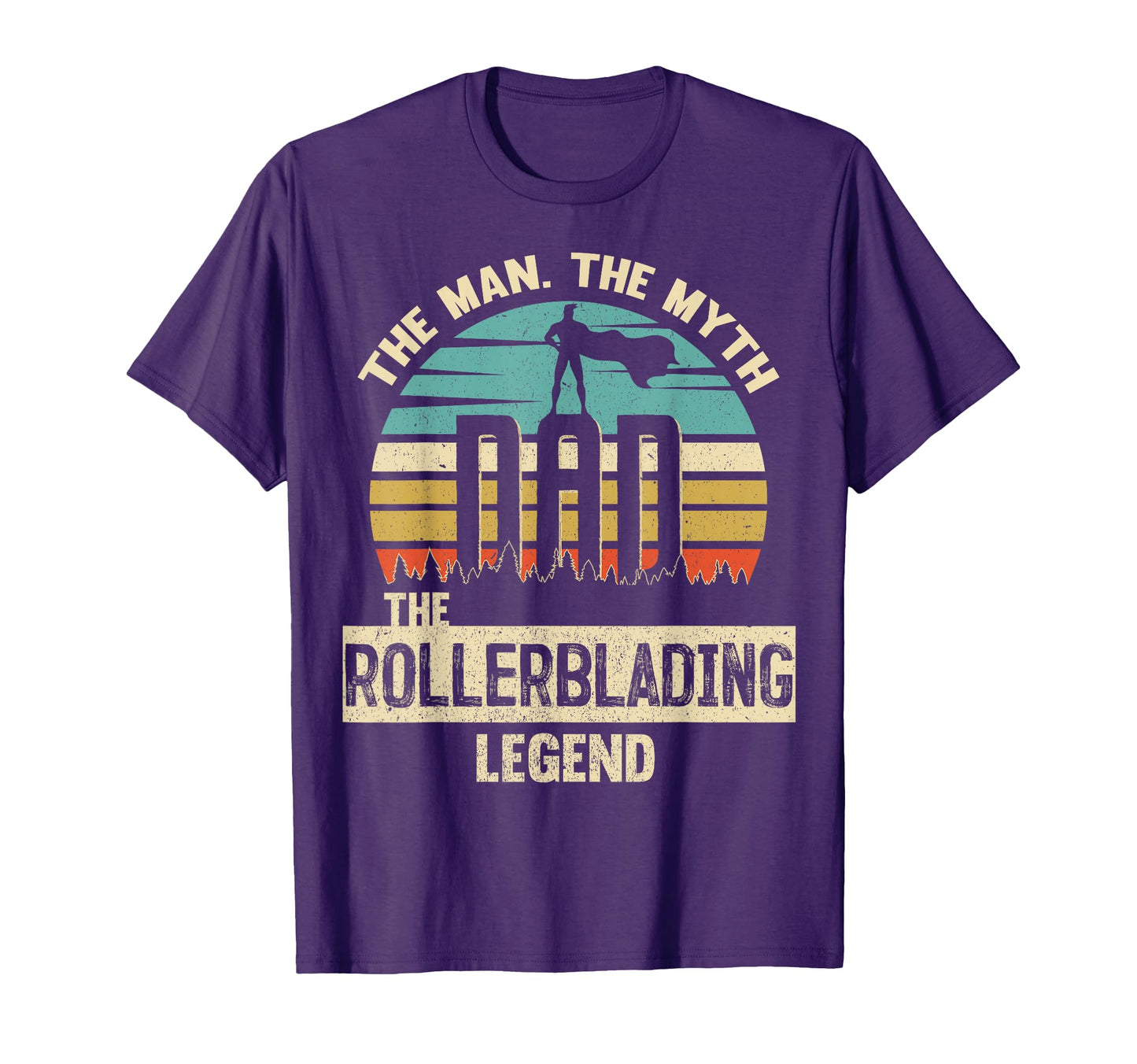 Myth Legend Dad Rollerblading T-Shirt - Aesthetic Graphic Unisex - T-Shirt, Sweatshirt, Hoodie