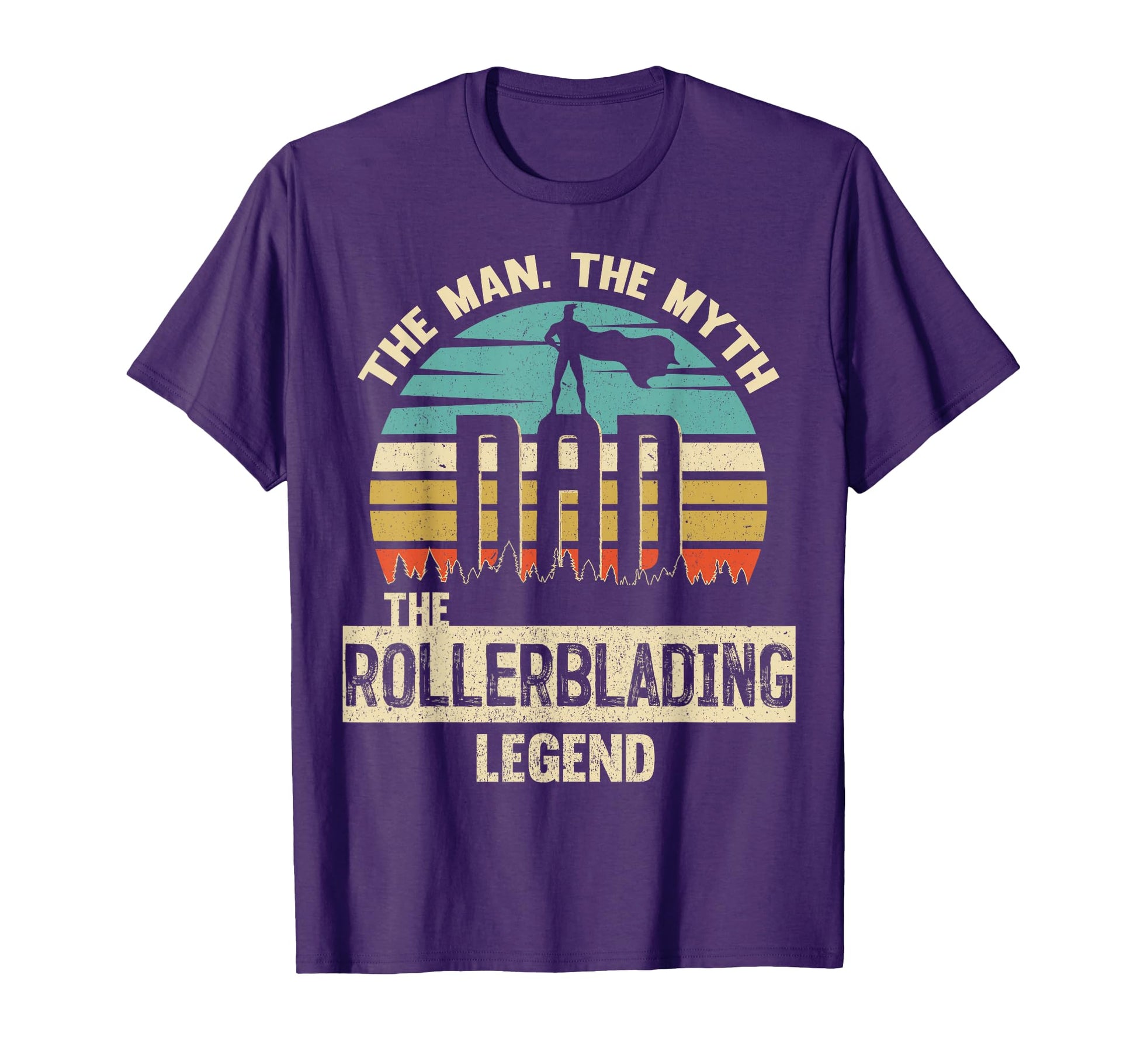 Myth Legend Dad Rollerblading T-Shirt - Aesthetic Graphic Unisex - T-Shirt, Sweatshirt, Hoodie