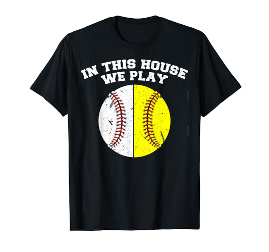 Ballers We Play Ball Mom Dad Baseball T-Shirt - Novelty Apparel Men Women - T-Shirt, Sweatshirt, Hoodie