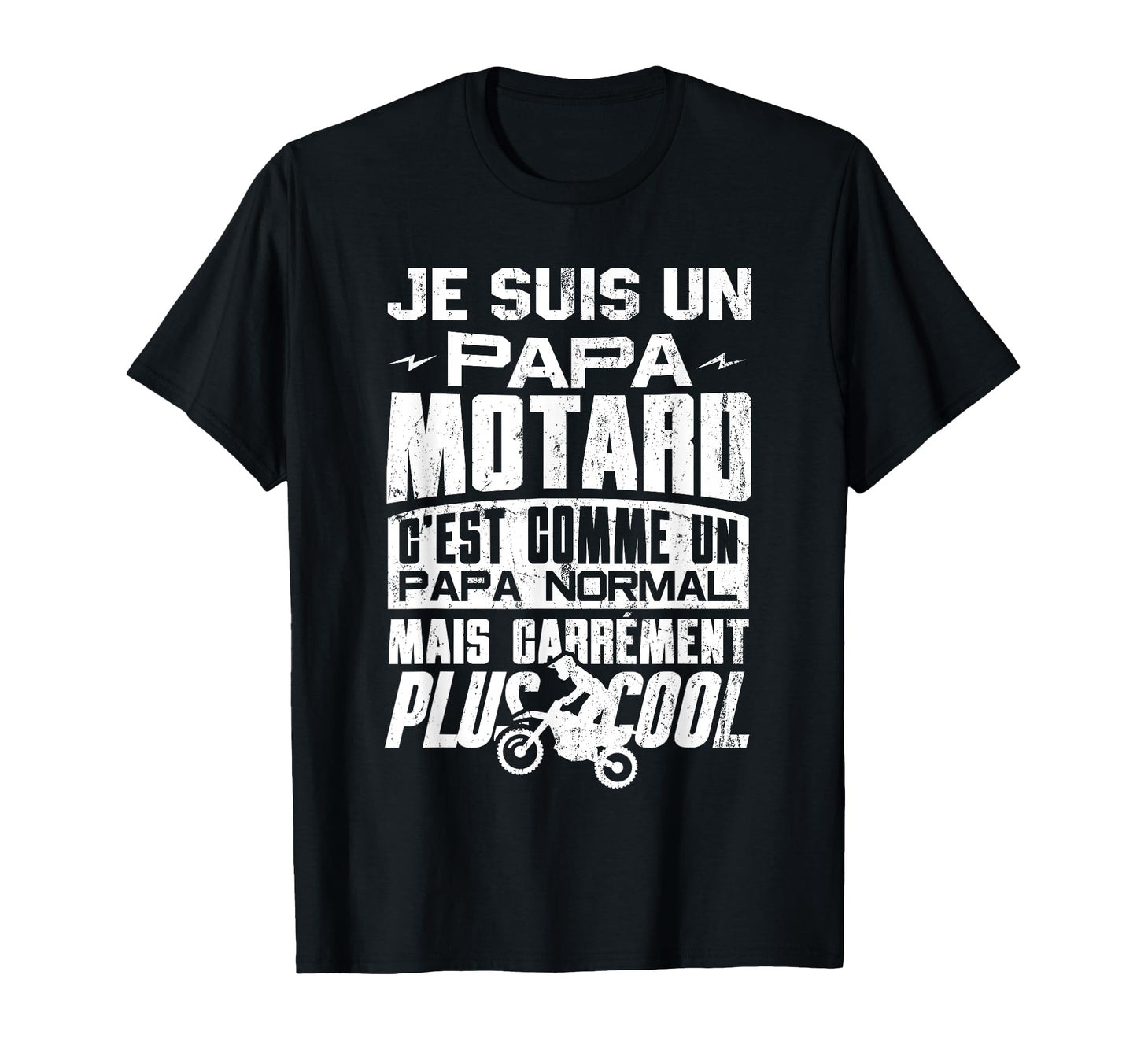 Mens Biker Dad Motorcycle Motorcycle T-Shirt - Custom Art Print for Adults - T-Shirt, Sweatshirt, Hoodie