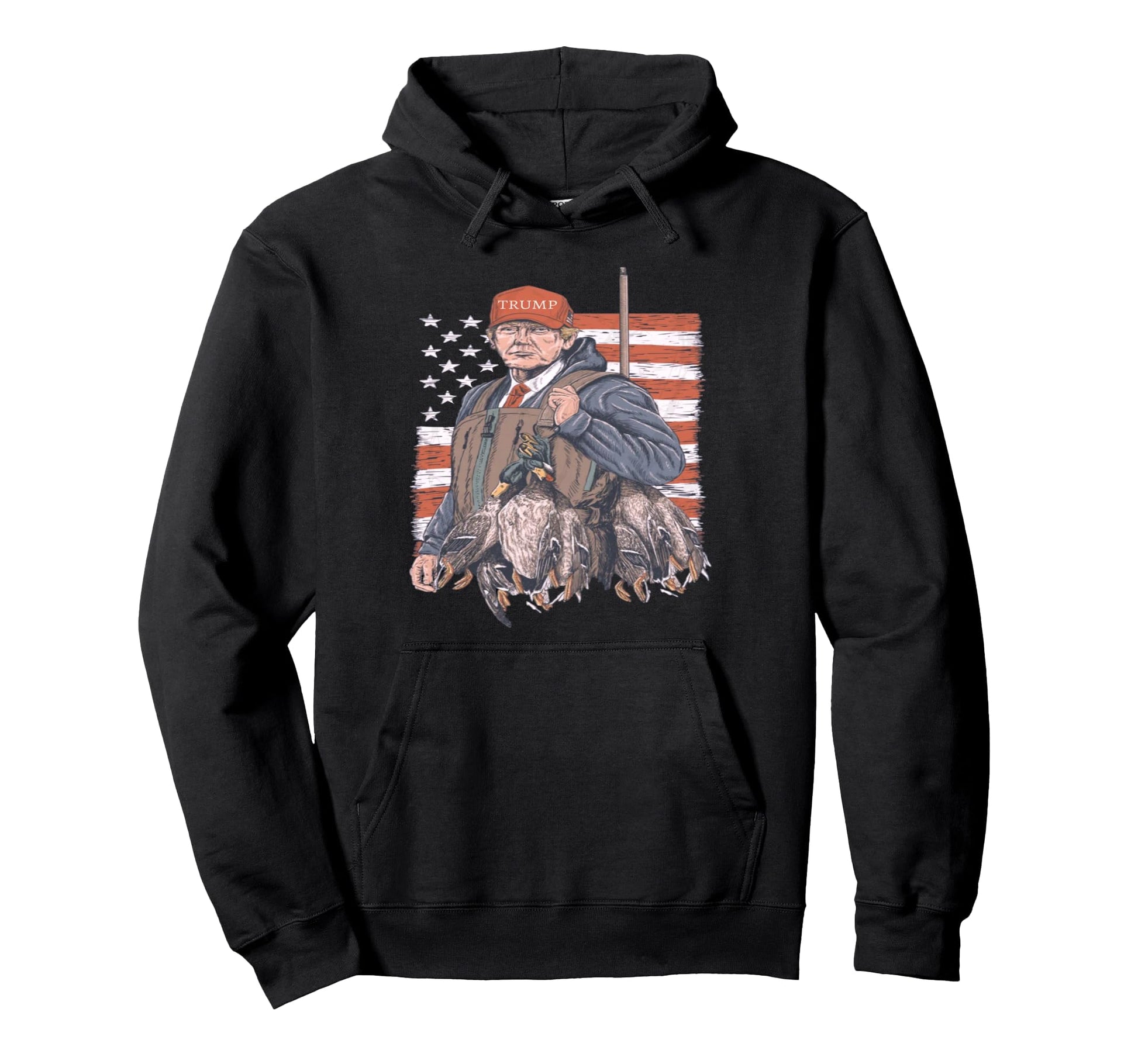 Trump Duck Hunting Funny Hoodie - Casual Everyday Wear for Adults - T-Shirt, Sweatshirt, Hoodie