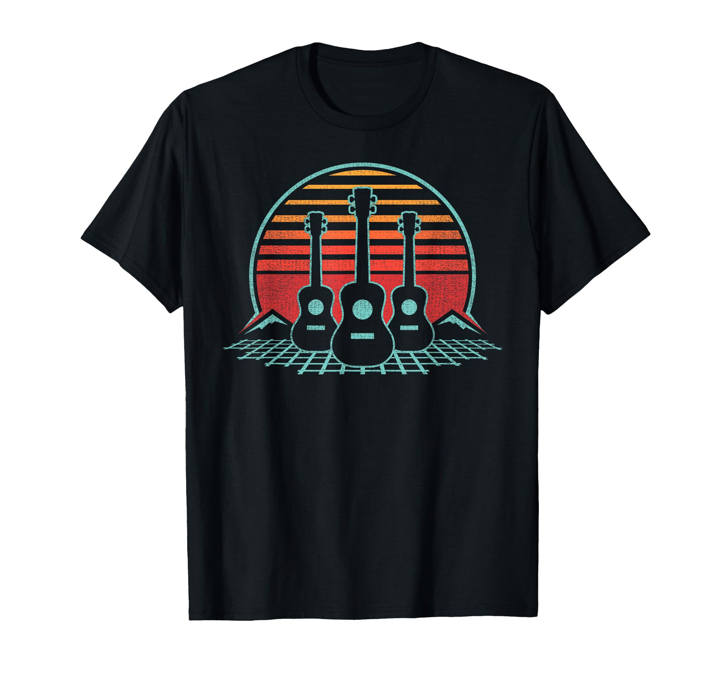 Ukulele 80S Uke Player Musician Gift T-Shirt - Unique Graphic Unisex - T-Shirt, Sweatshirt, Hoodie