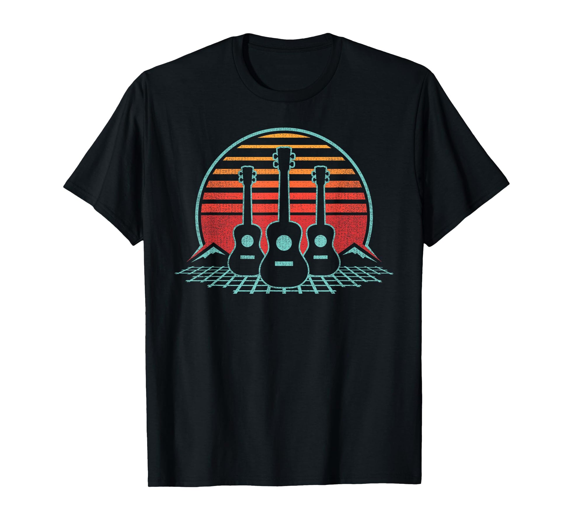 Ukulele 80S Uke Player Musician Gift T-Shirt - Unique Graphic Unisex - T-Shirt, Sweatshirt, Hoodie
