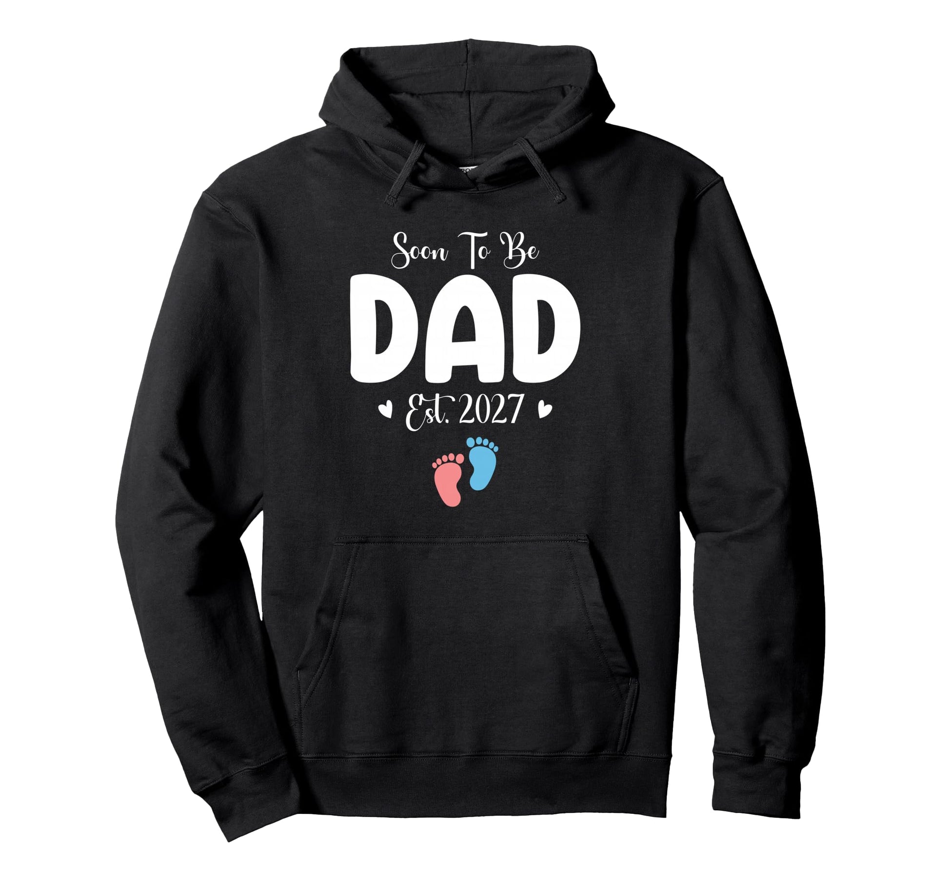 Soon To Be Dad 2027 Gender Reveal Hoodie - Casual Everyday Wear Men Women - T-Shirt, Sweatshirt, Hoodie