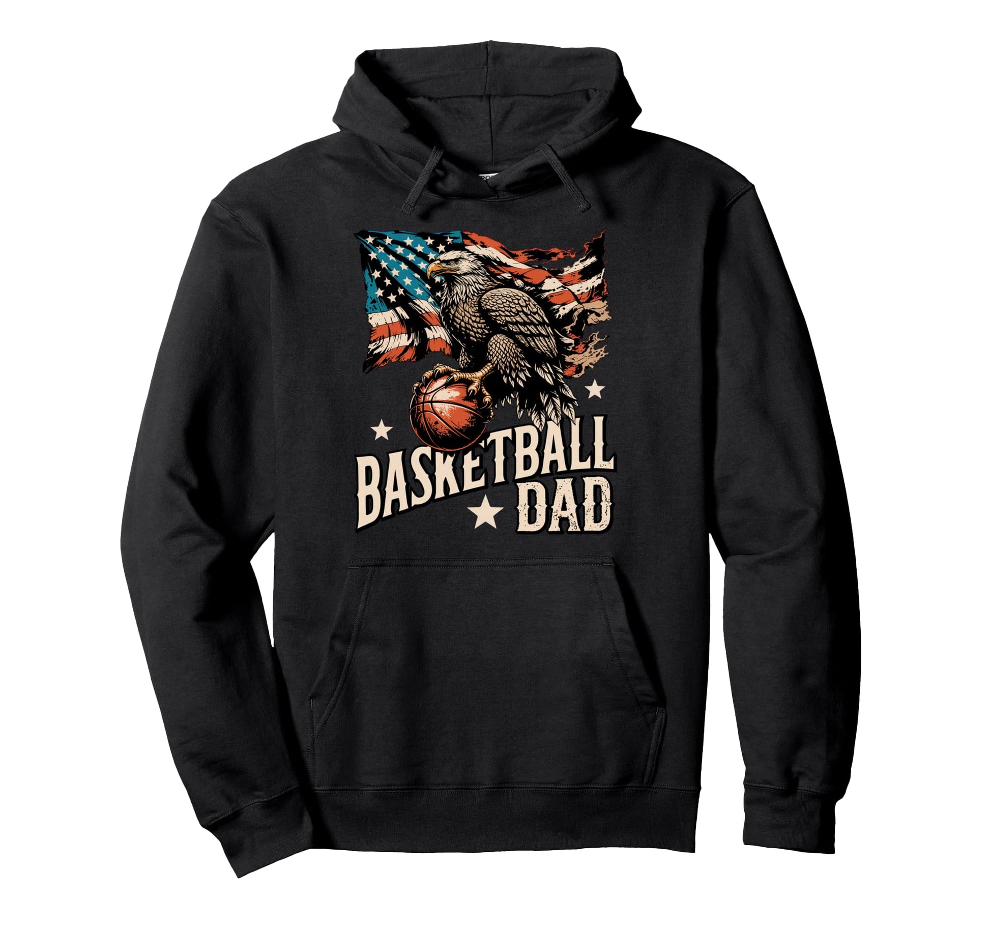 Basketball American Flag Basketball Hoodie - Streetwear Style Men Women - T-Shirt, Sweatshirt, Hoodie