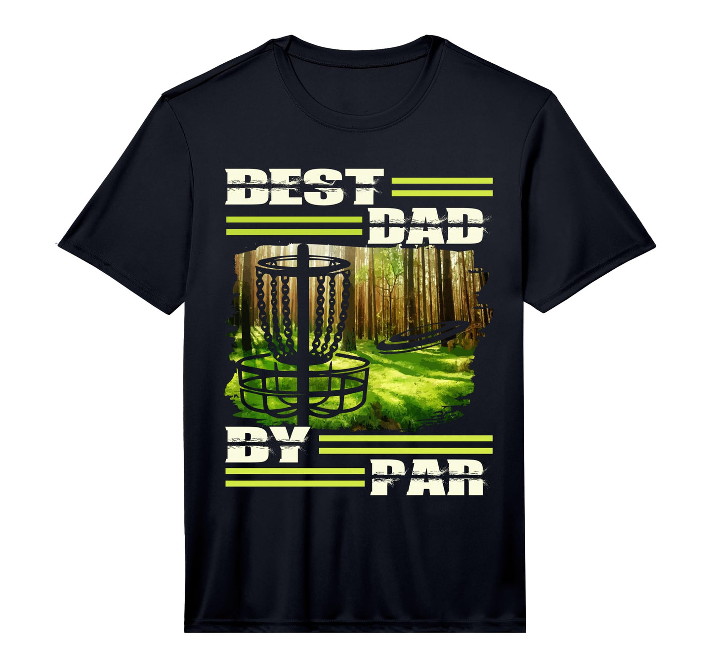 Best Dad Par Disc Golf Dad Fathers Day Golf T-Shirt - Graphic Print Unisex - T-Shirt, Sweatshirt, Hoodie