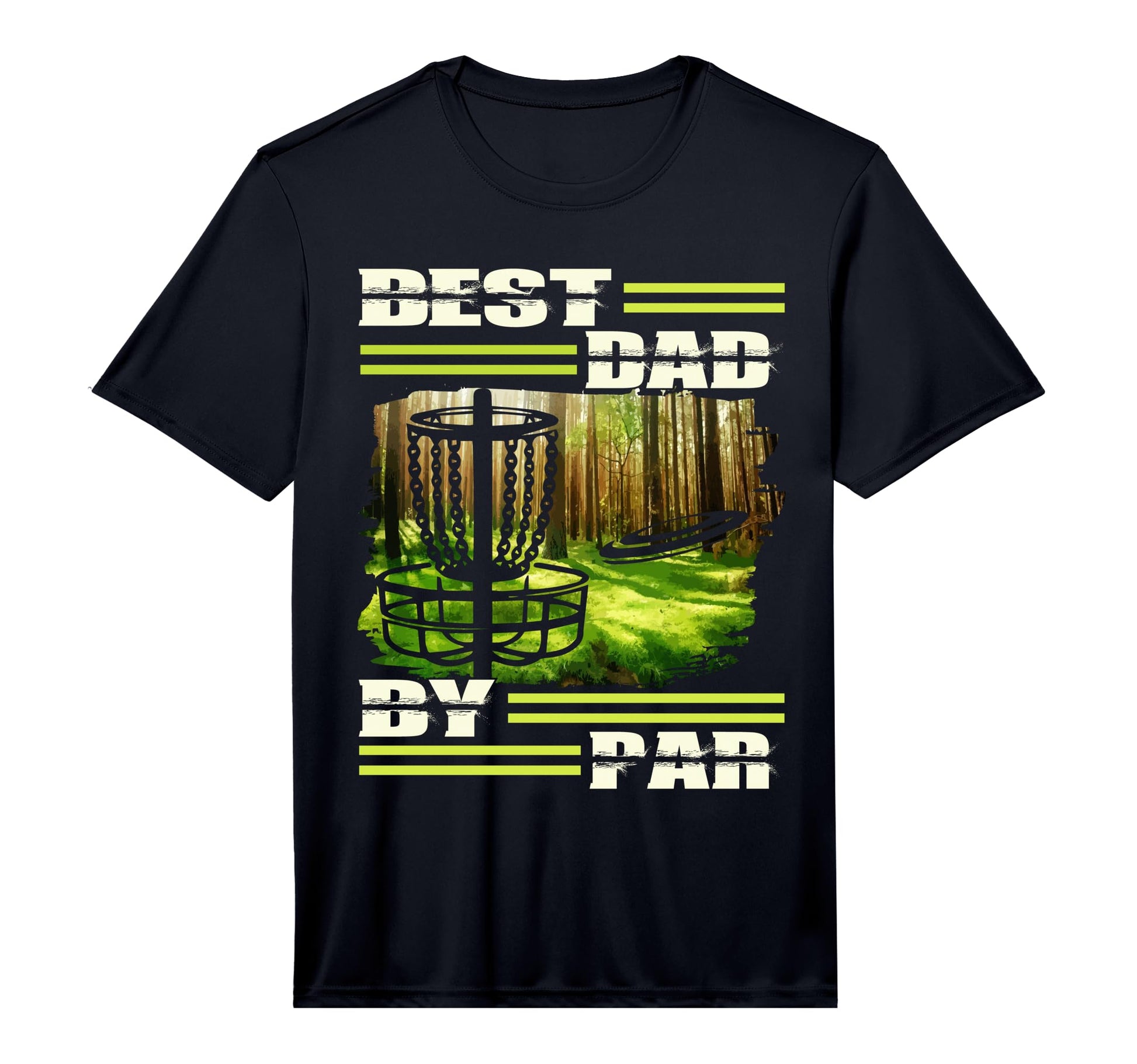Best Dad Par Disc Golf Dad Fathers Day Golf T-Shirt - Graphic Print Unisex - T-Shirt, Sweatshirt, Hoodie