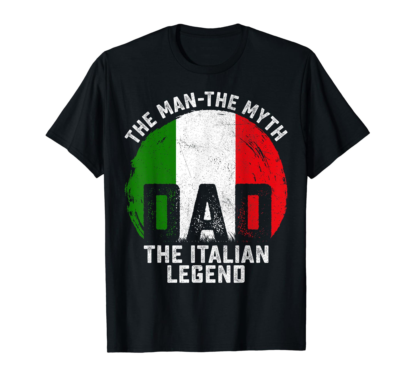 Dad Myth Italian Legend Italy Flag T-Shirt - Aesthetic Graphic Men Women - T-Shirt, Sweatshirt, Hoodie