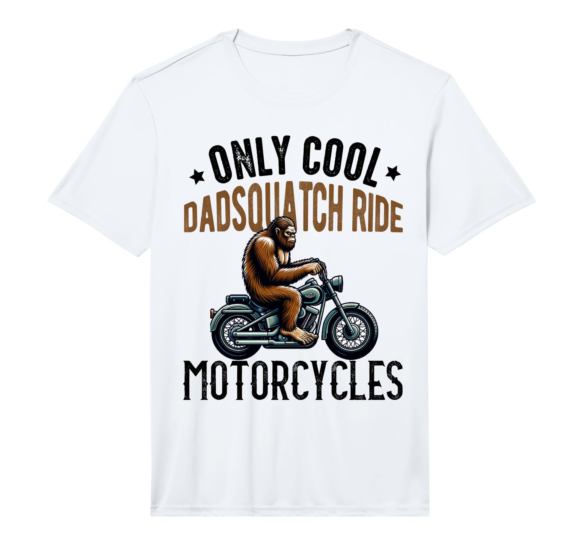 Mens Bigfoot Motorcycle T-Shirt - Casual Everyday Wear Men Women - T-Shirt, Sweatshirt, Hoodie