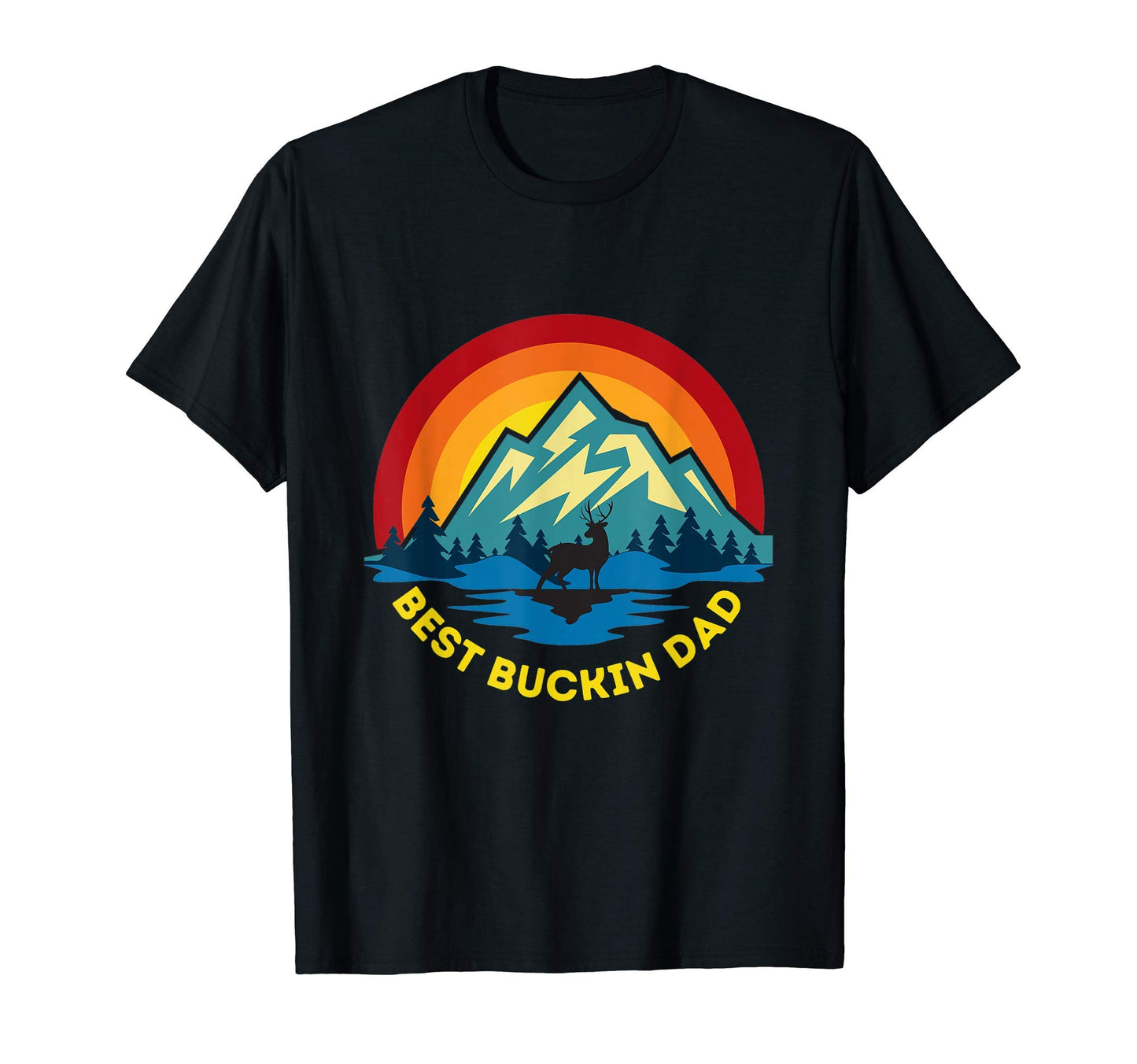 Best Buckin Dad Deer Hunting T-Shirt - Aesthetic Graphic for Adults - T-Shirt, Sweatshirt, Hoodie