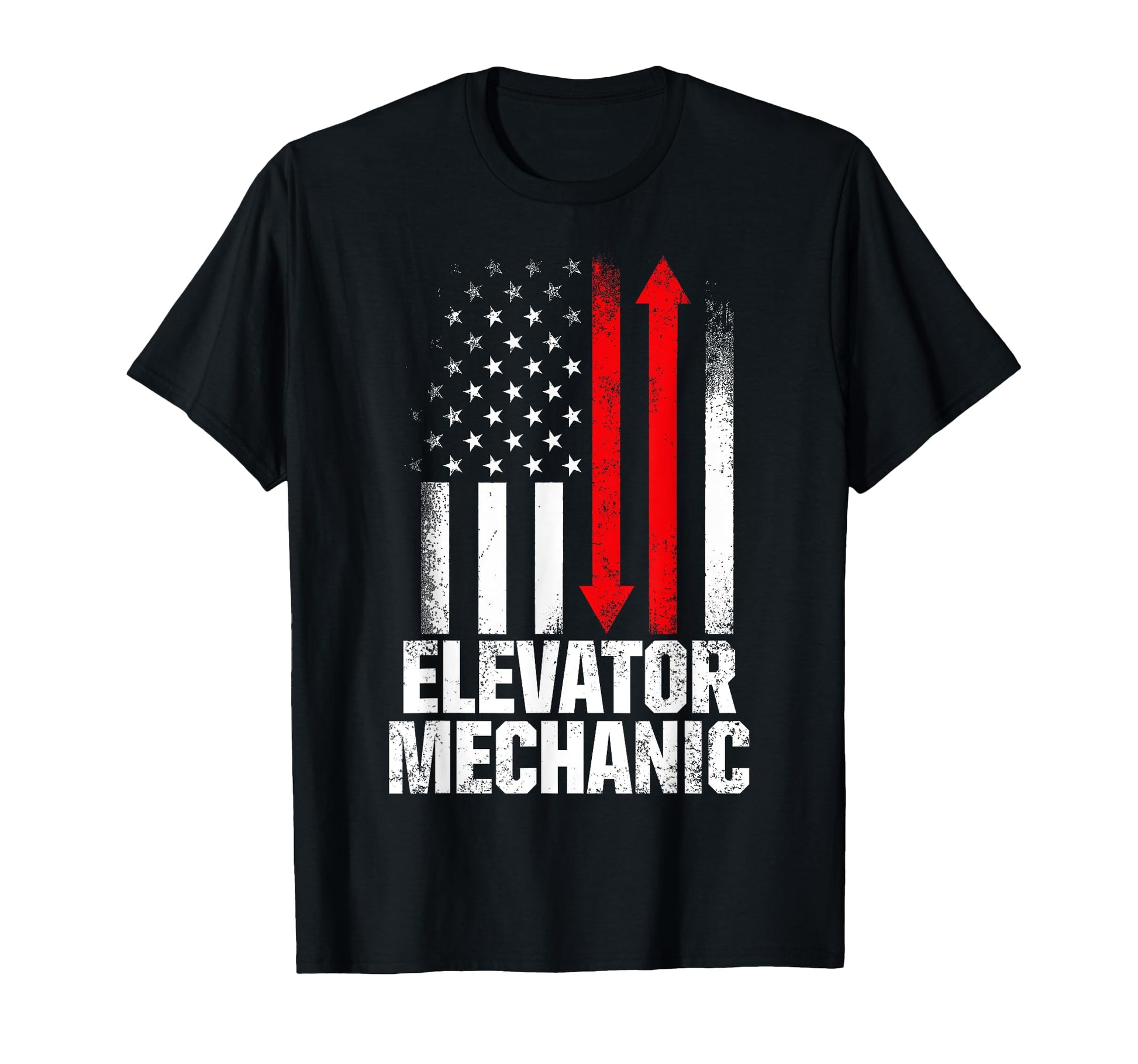 Elevator Mechanic Maintenance Usa T-Shirt - Casual Everyday Wear Men Women - T-Shirt, Sweatshirt, Hoodie