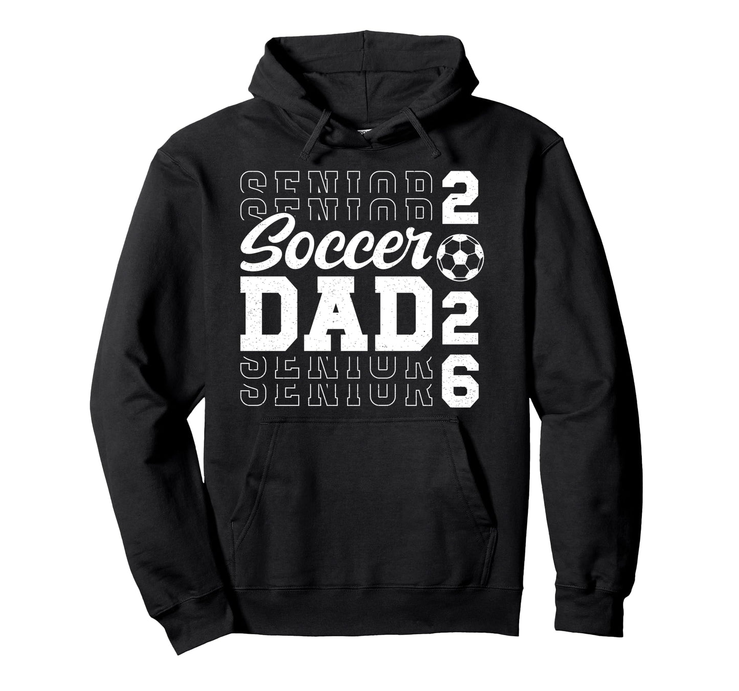 Soccer Senior Dad Soccer Player Hoodie - Fun Novelty Design for Adults - T-Shirt, Sweatshirt, Hoodie