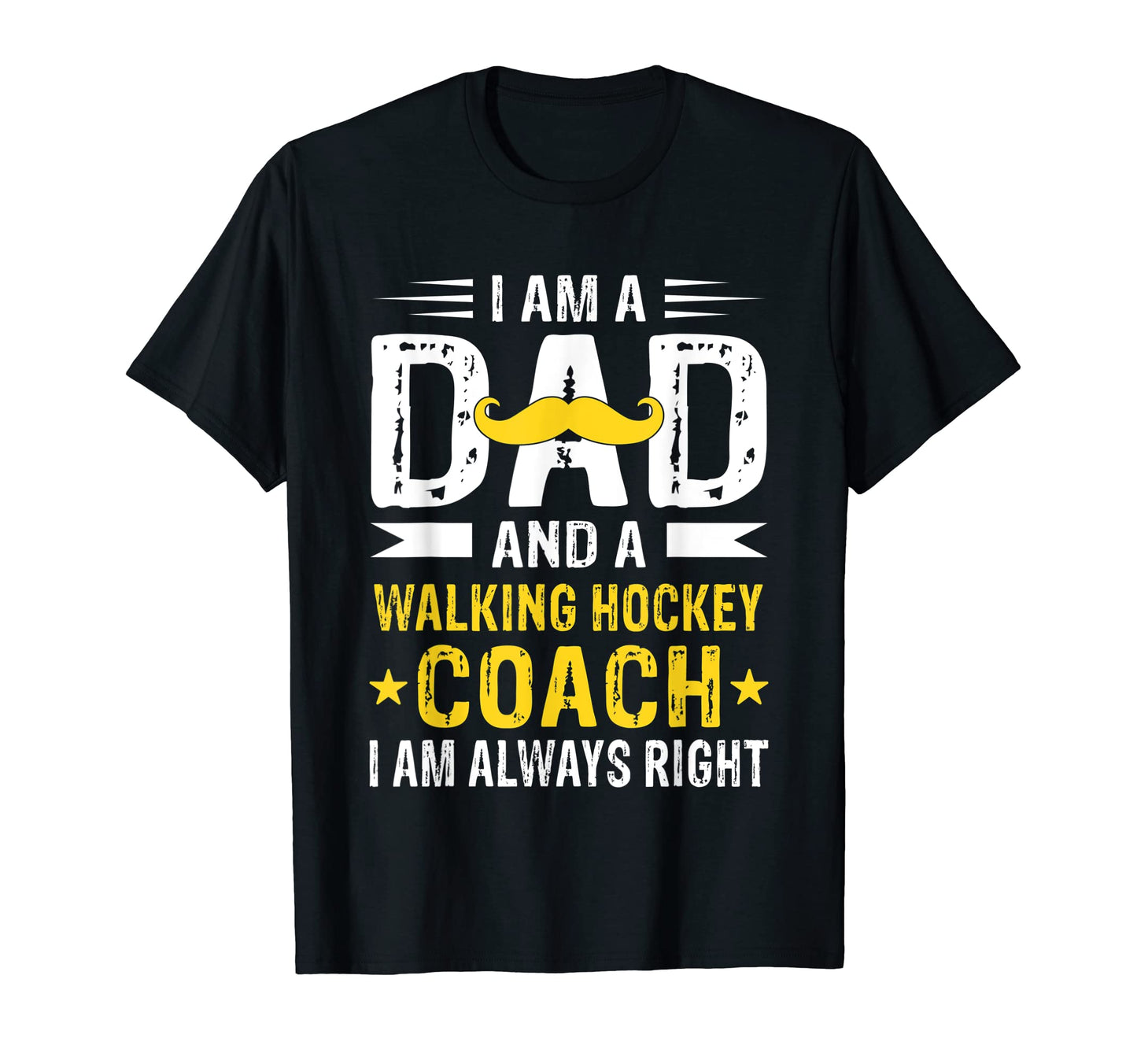 Dad Walking Hockey Coach Funny Walking T-Shirt - Trendy Graphic for Adults - T-Shirt, Sweatshirt, Hoodie