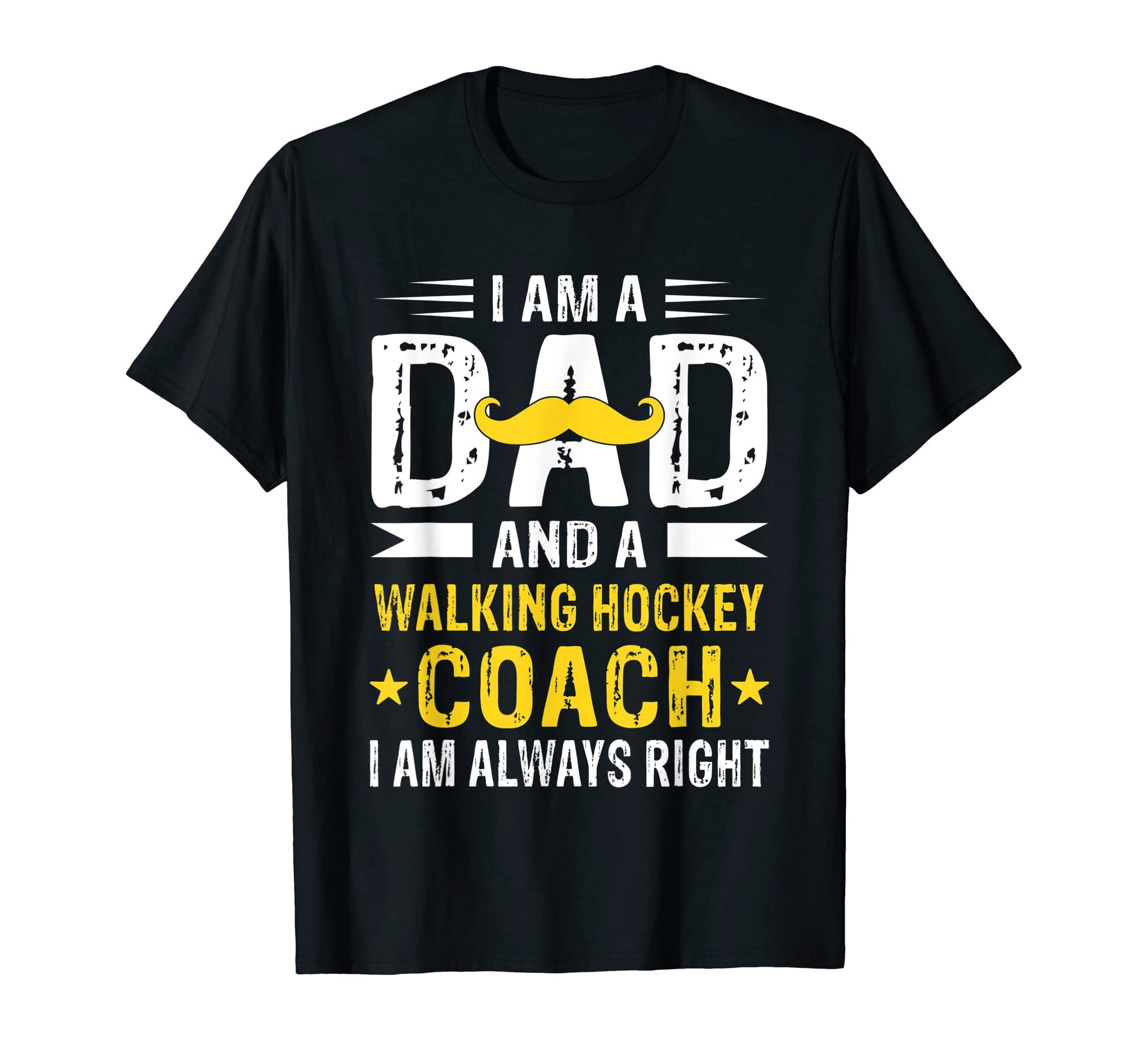 Dad Walking Hockey Coach Funny Walking T-Shirt - Trendy Graphic for Adults - T-Shirt, Sweatshirt, Hoodie