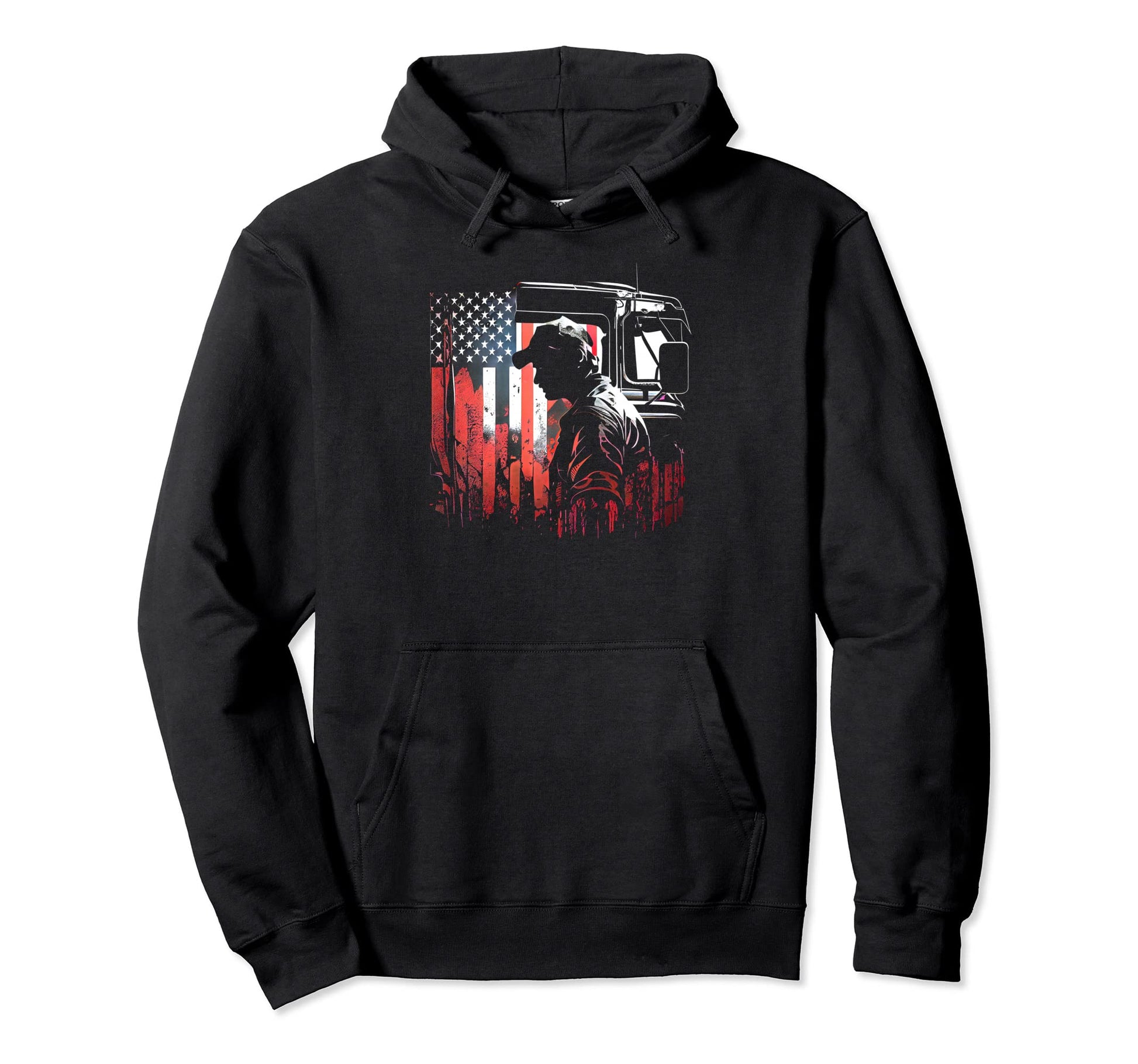Funny Trucker American Big Rigs Diesel Hoodie - Trendy Graphic for Adults - T-Shirt, Sweatshirt, Hoodie