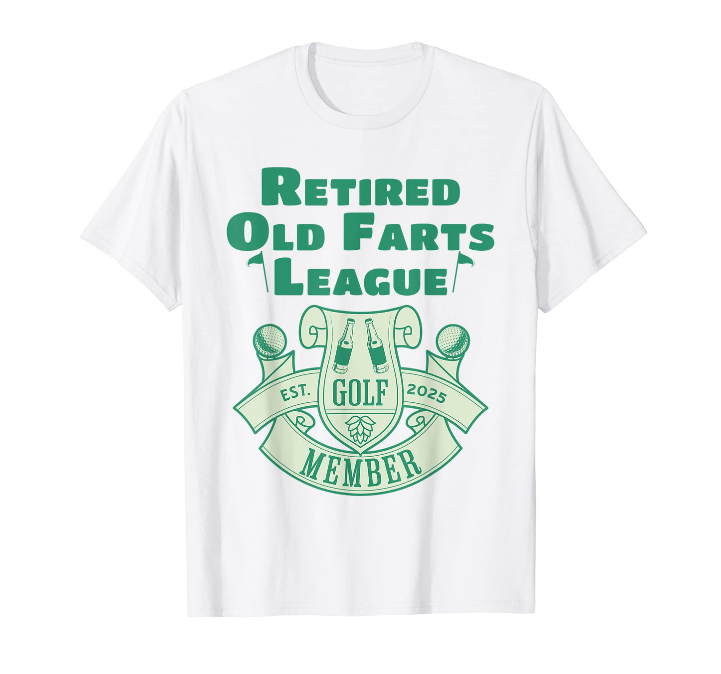 Mens Mens Golf Retirement 2025 Retired Old T-Shirt - Unique Graphic Unisex - T-Shirt, Sweatshirt, Hoodie
