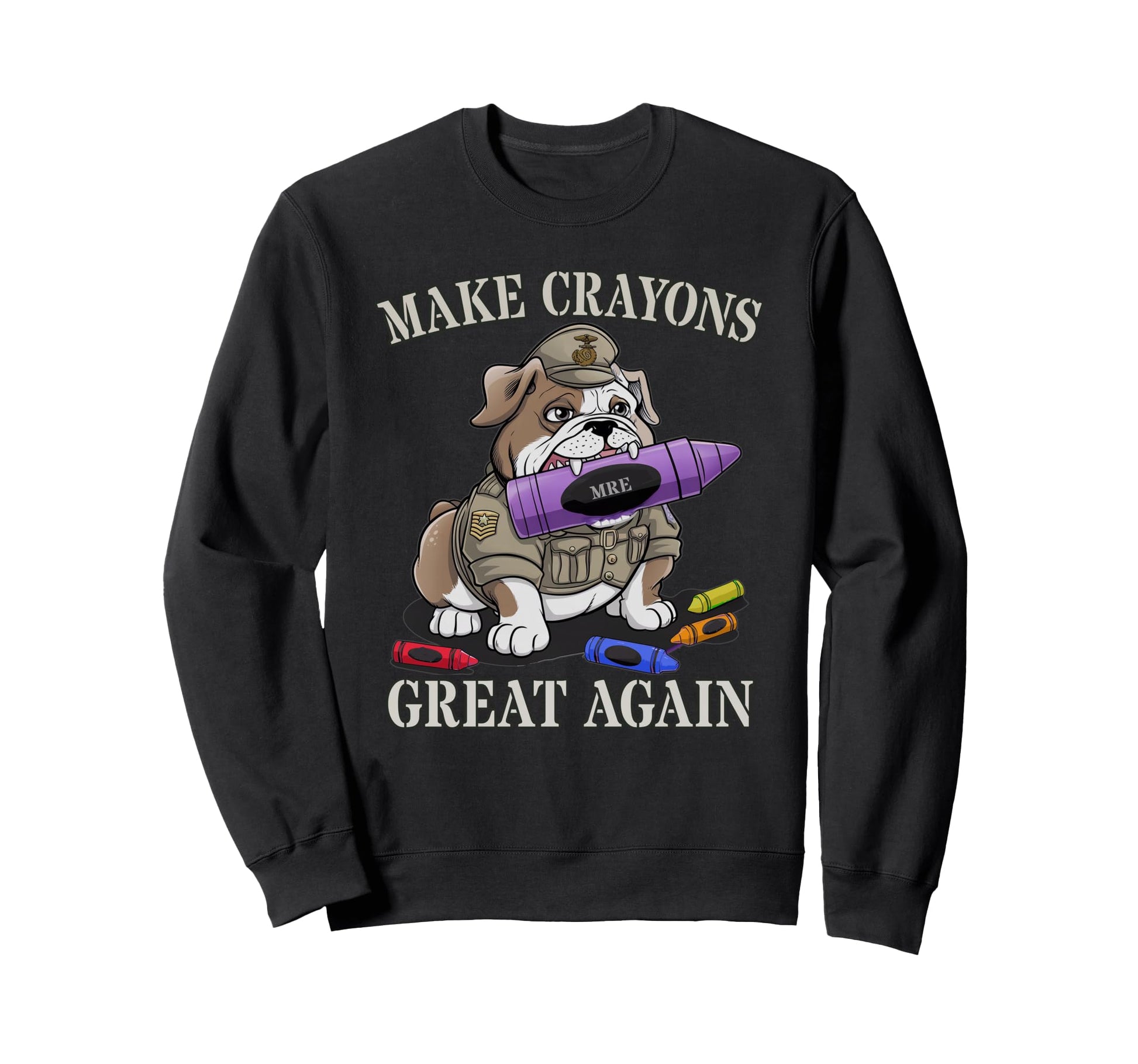 Funny Make Crayons Great Again Sweatshirt - Fun Novelty Design for Adults - T-Shirt, Sweatshirt, Hoodie