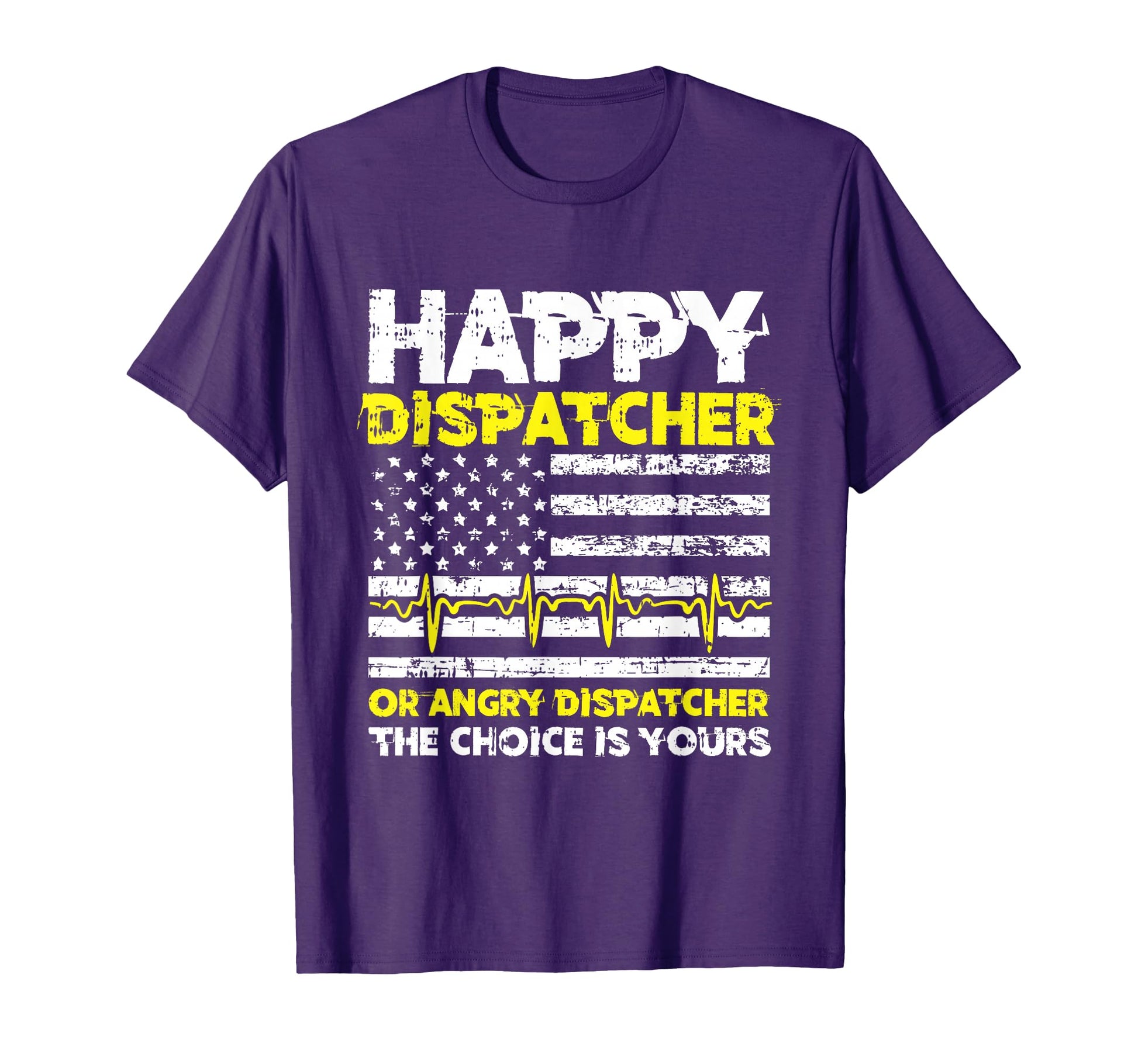 American Flag 911 Operator T-Shirt - Fun Novelty Design for Adults - T-Shirt, Sweatshirt, Hoodie