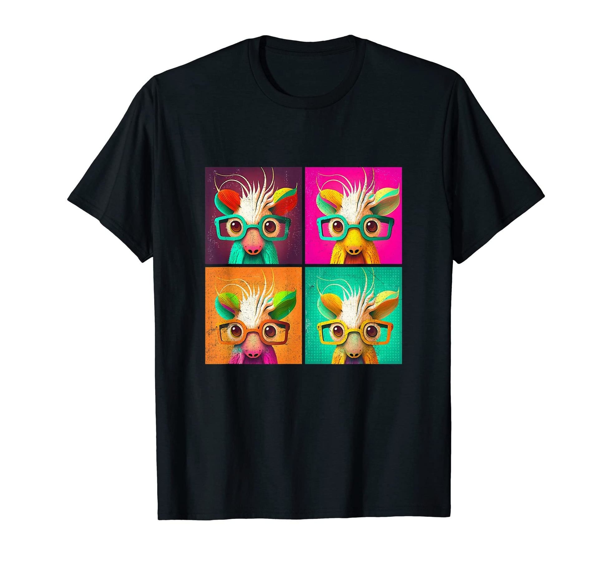 Piglet Squid Pop Art Illustration Colorful T-Shirt - Unique Graphic Unisex - T-Shirt, Sweatshirt, Hoodie