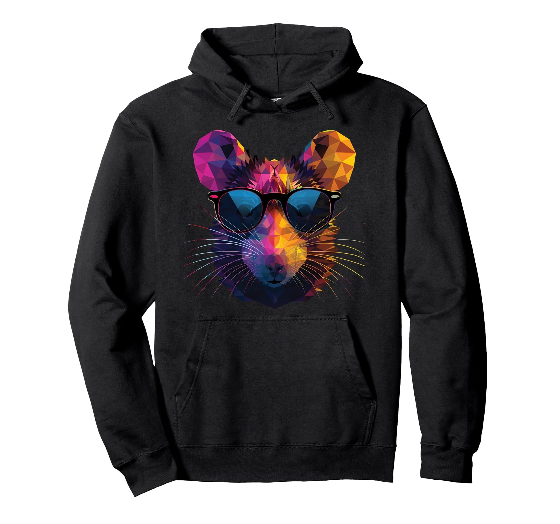 Rat Dad Mom Sunglasses Rat Hoodie - Custom Art Print Unisex - T-Shirt, Sweatshirt, Hoodie