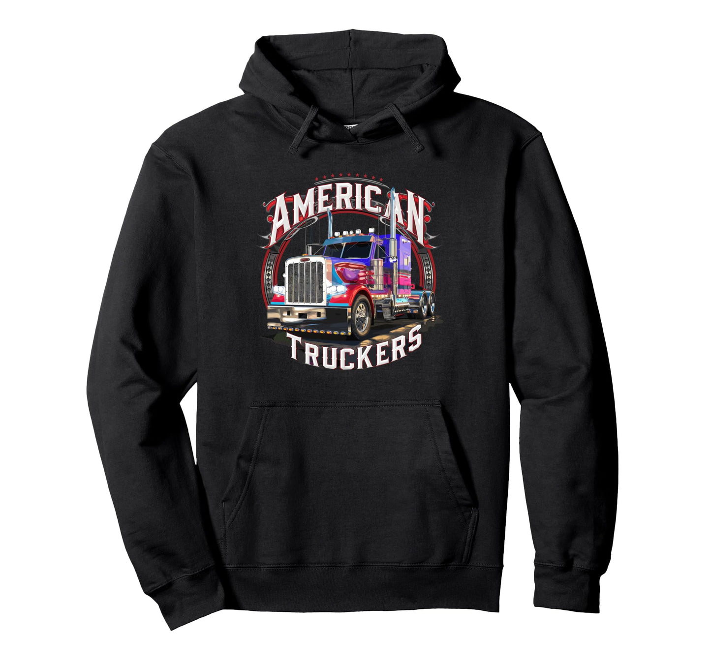 American Truckers Trucker Or Trucker Hoodie - Custom Art Print for Adults - T-Shirt, Sweatshirt, Hoodie