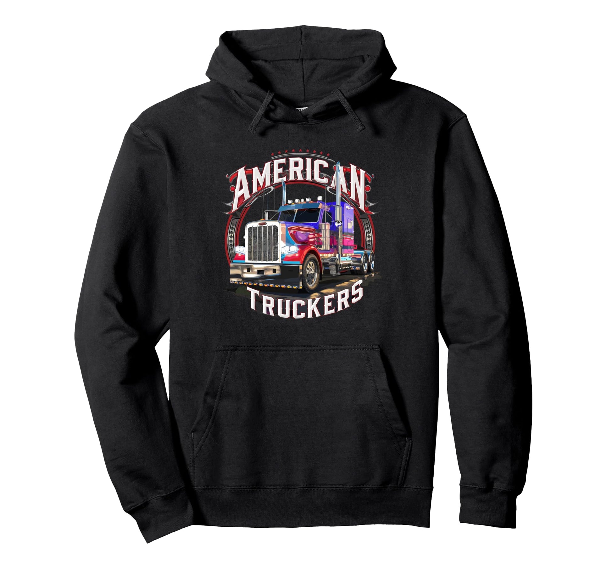 American Truckers Trucker Or Trucker Hoodie - Custom Art Print for Adults - T-Shirt, Sweatshirt, Hoodie