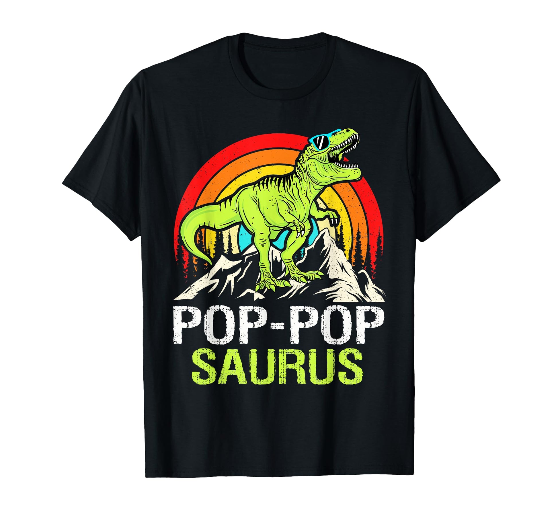 Pop Popsaurus Dinosaur Grandpa Pop T-Shirt - Fun Novelty Design for Adults - T-Shirt, Sweatshirt, Hoodie
