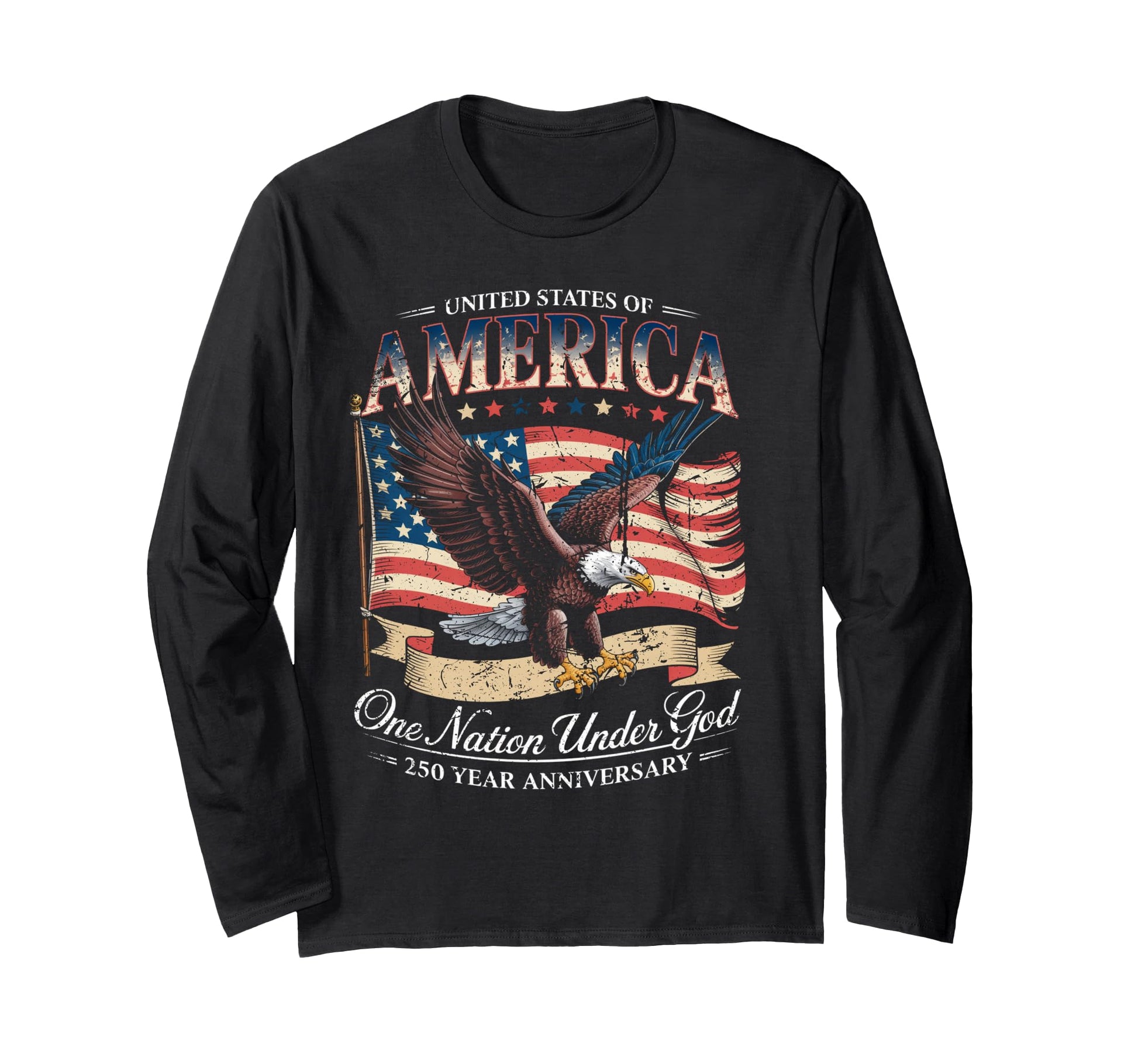 United States Anniversary American Flag T-Shirt - Graphic Print Men Women - T-Shirt, Sweatshirt, Hoodie
