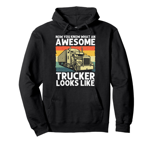 Best Truck Driver Art Dad Trucking Cdl Hoodie - Fun Novelty Design Unisex - T-Shirt, Sweatshirt, Hoodie