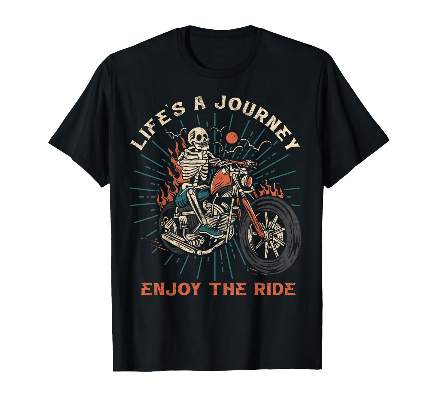 Life Is Journey Enjoy Ride T-Shirt - Aesthetic Graphic Men Women - T-Shirt, Sweatshirt, Hoodie