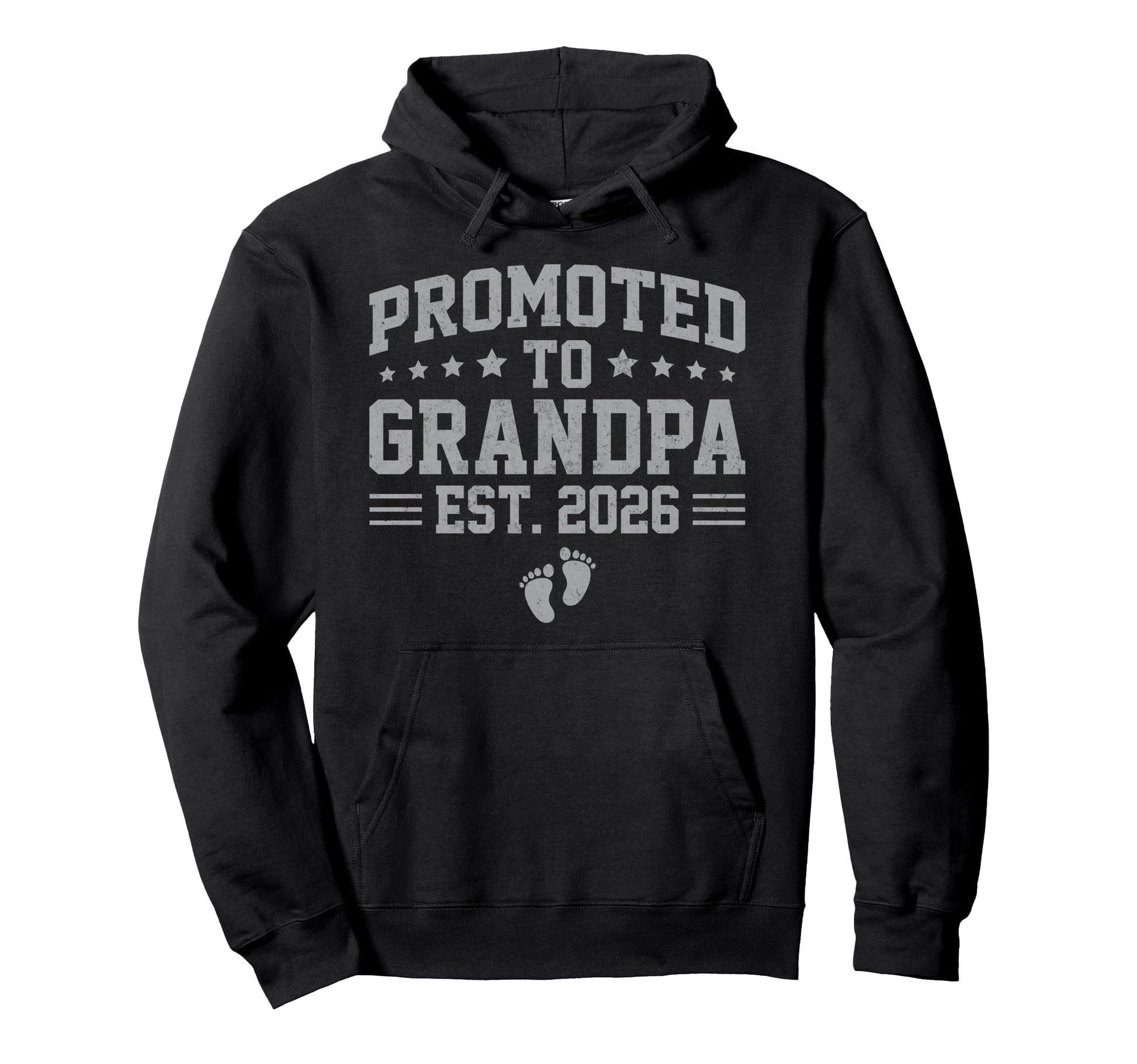 Promoted To Grandpa Est 2026 Pregnancy Hoodie - Novelty Apparel Men Women - T-Shirt, Sweatshirt, Hoodie