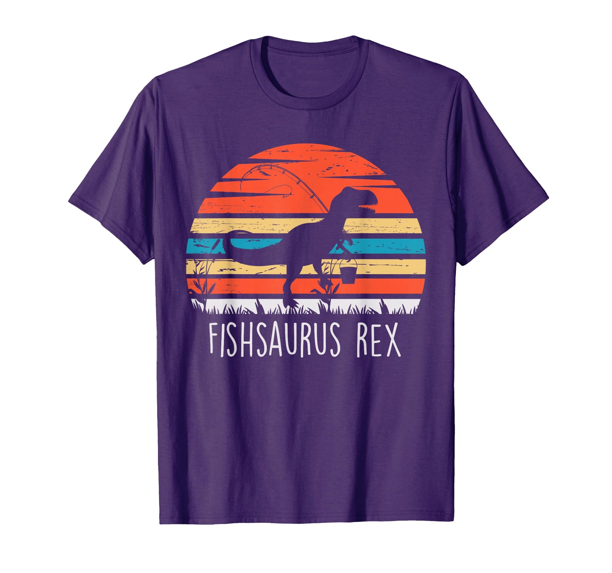 Fishing Gifts Fishsaurus T Rex Dinosaur T-Shirt - Fun Novelty Design Unisex - T-Shirt, Sweatshirt, Hoodie