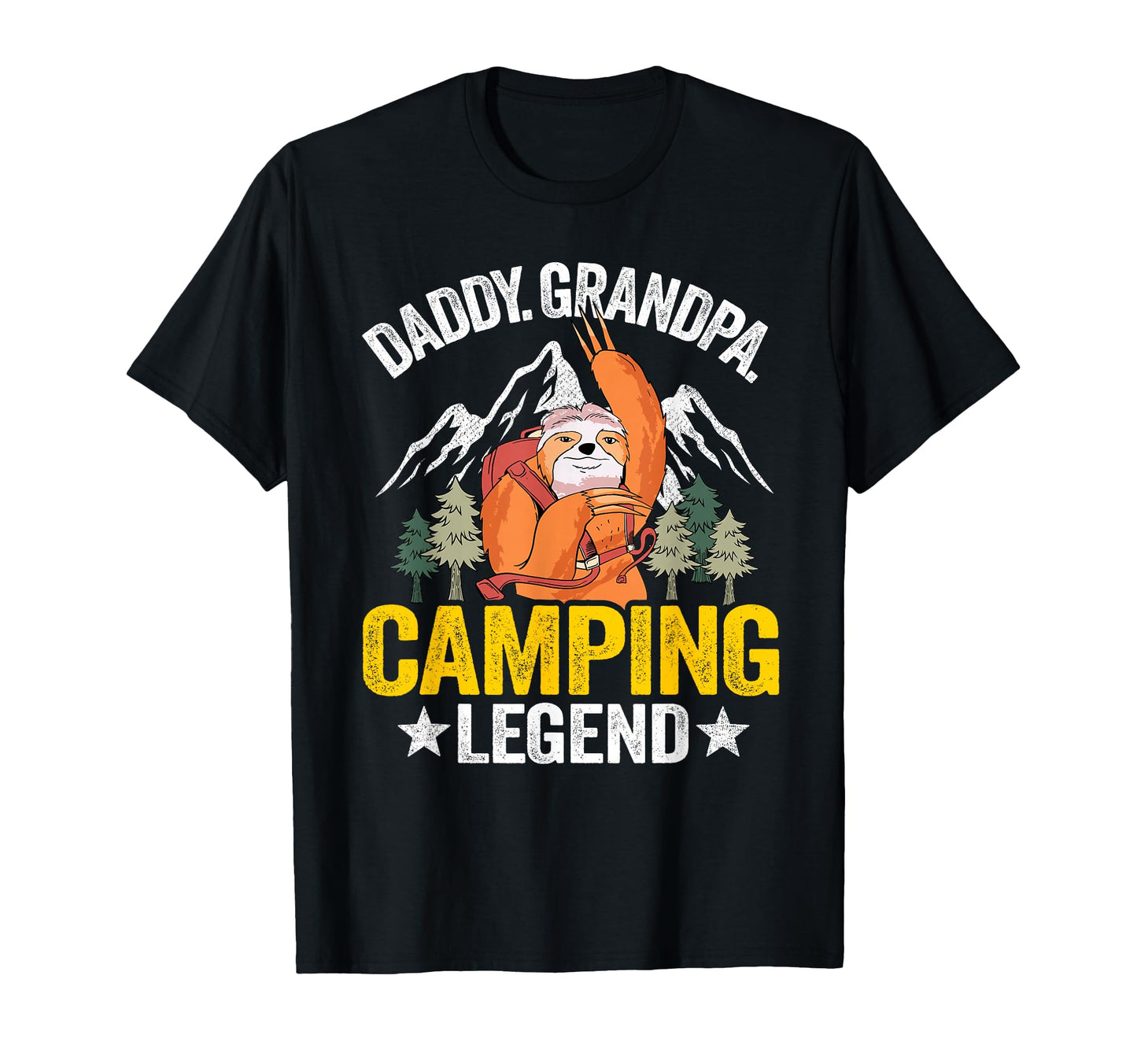 Daddy Grandpa Camping Legend Rv Camper Dad T-Shirt - Graphic Print Unisex - T-Shirt, Sweatshirt, Hoodie