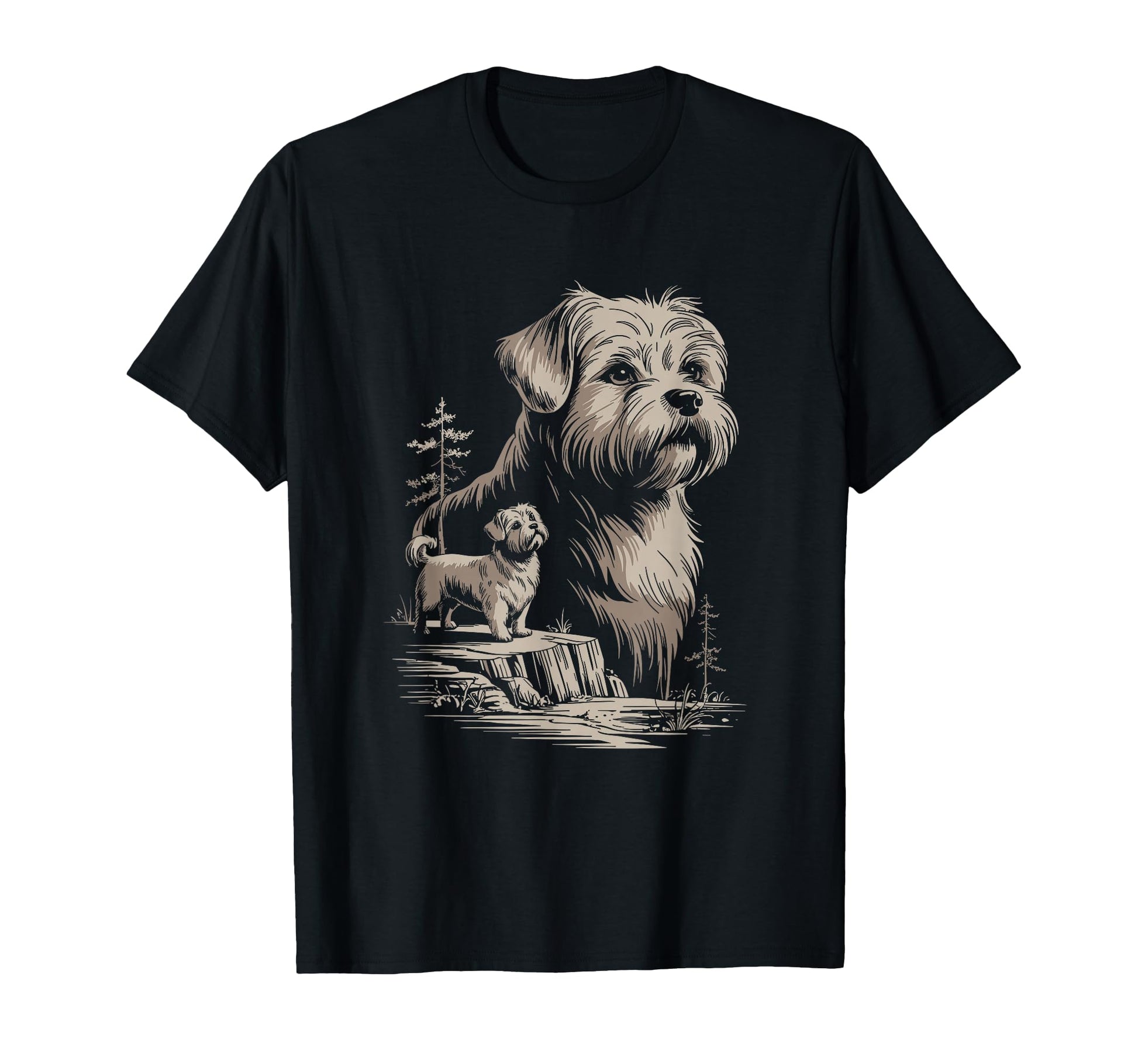 Mom Dad Maltese Dog Owner Hiking Lover T-Shirt - Graphic Print Unisex - T-Shirt, Sweatshirt, Hoodie