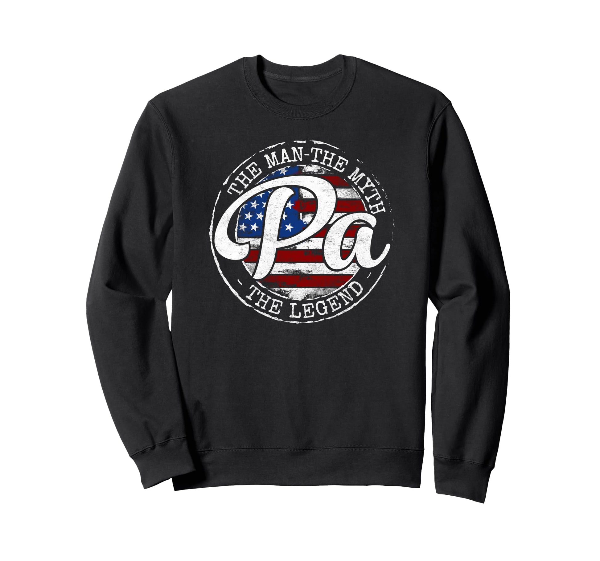 Pa Myth Legend Usa Flag Stamp Sweatshirt - Aesthetic Graphic Men Women - T-Shirt, Sweatshirt, Hoodie