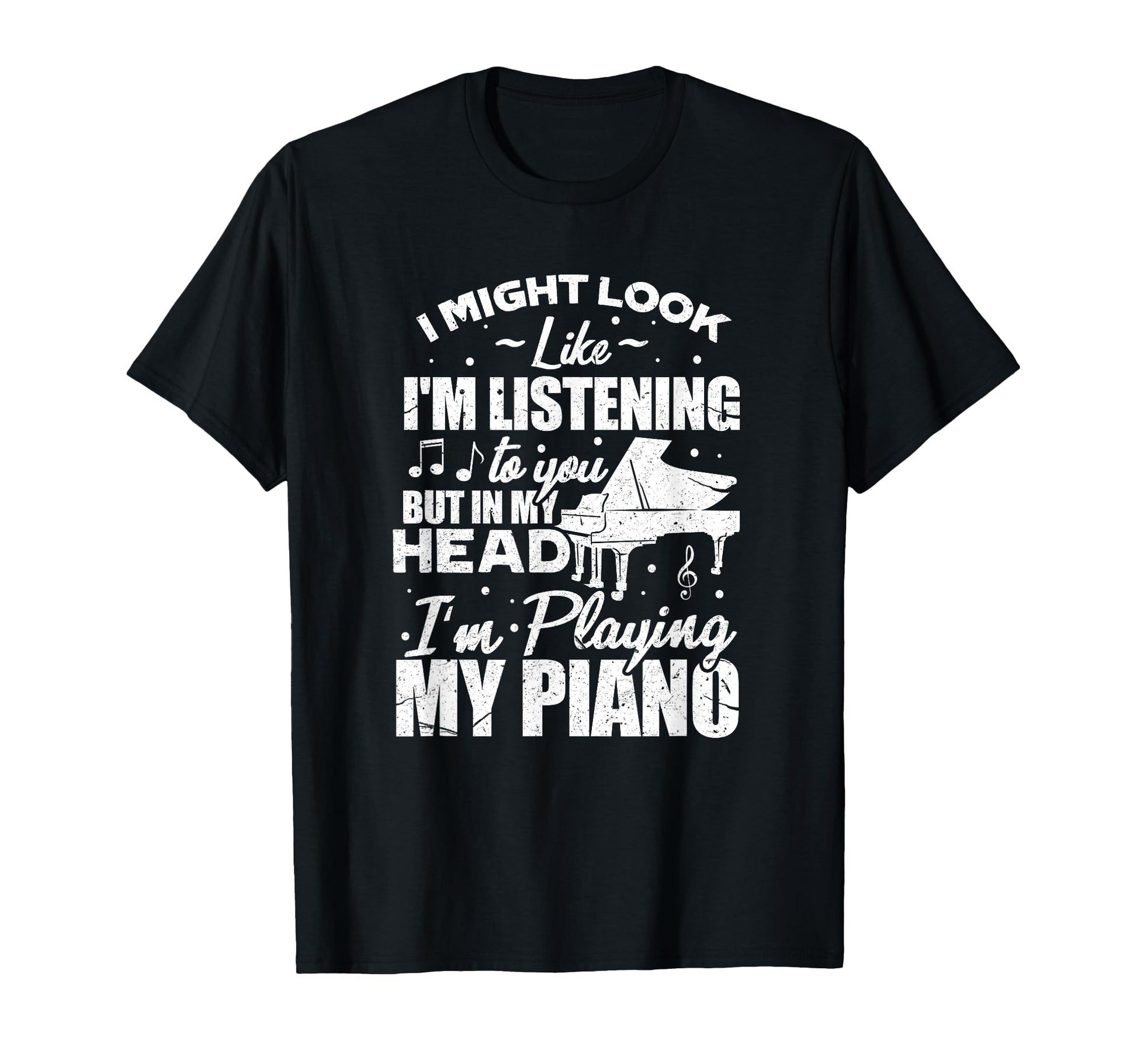 Keyboard Pianist Funny Musician Piano T-Shirt - Fun Novelty Design Unisex - T-Shirt, Sweatshirt, Hoodie