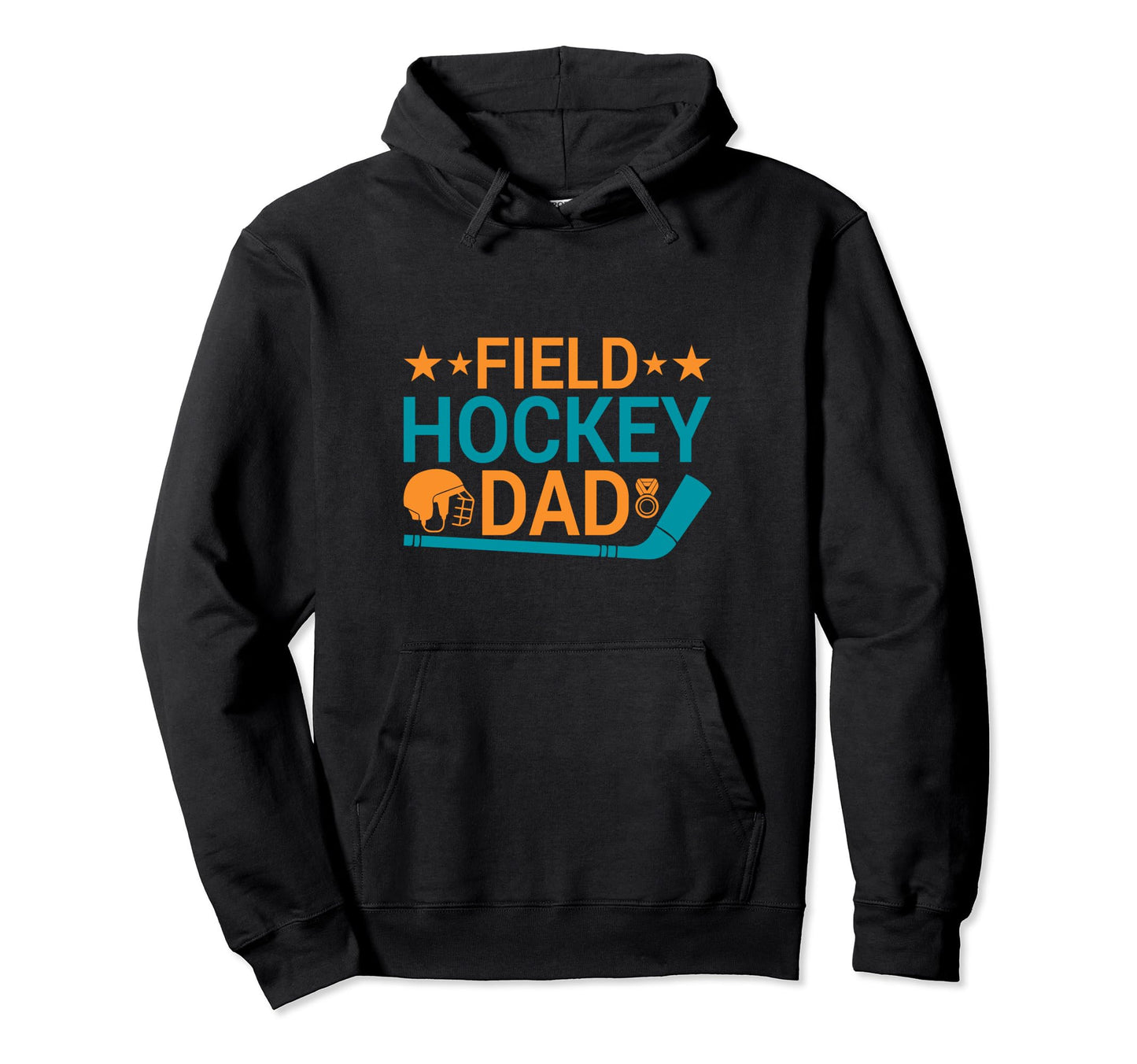 Mens Field Hockey Dad Ball Dad Field Hoodie - Minimalist Print for Adults - T-Shirt, Sweatshirt, Hoodie