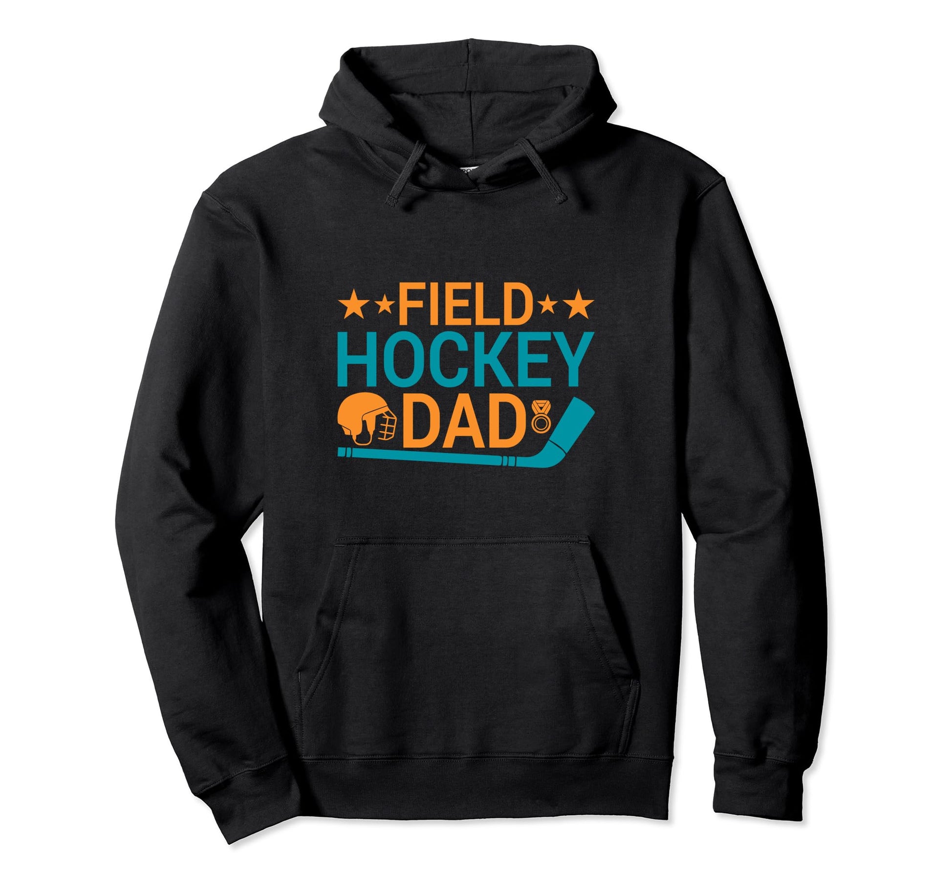 Mens Field Hockey Dad Ball Dad Field Hoodie - Minimalist Print for Adults - T-Shirt, Sweatshirt, Hoodie