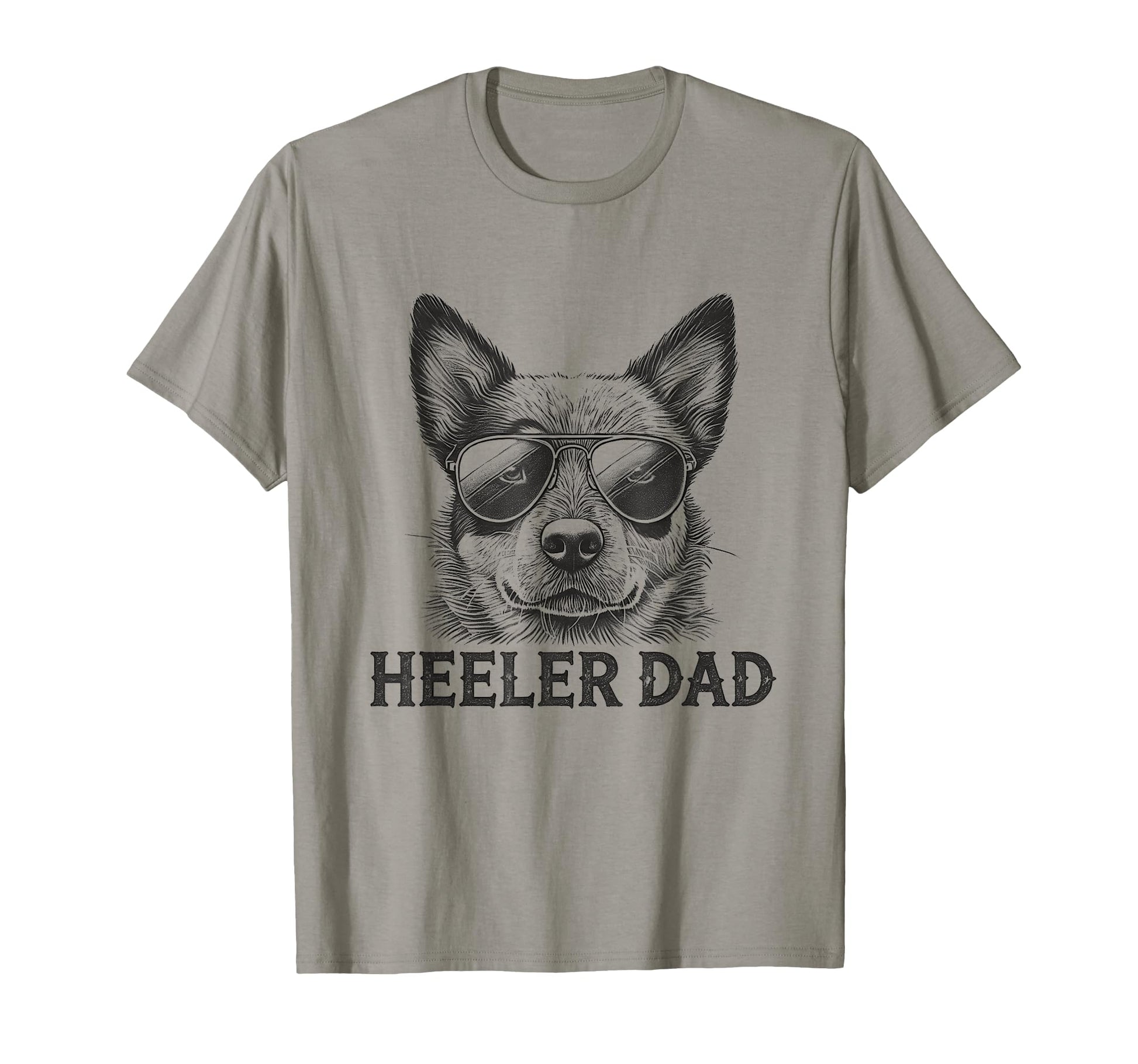 Australian Cattle Dog Blue Heeler Dad T-Shirt - Custom Art Print for Adults - T-Shirt, Sweatshirt, Hoodie