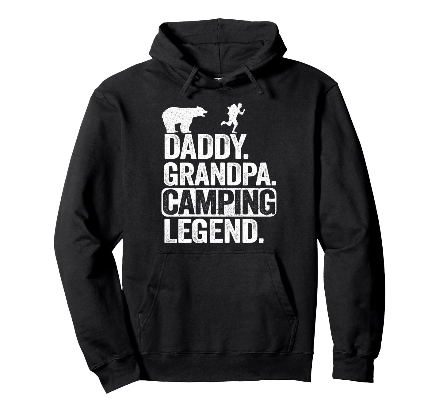 Daddy Grandpa Camping Legend Rv Camper Hoodie - Novelty Apparel for Adults - T-Shirt, Sweatshirt, Hoodie