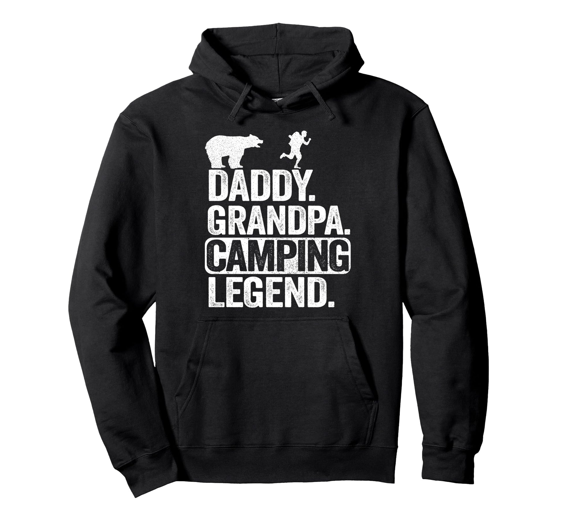 Daddy Grandpa Camping Legend Rv Camper Hoodie - Novelty Apparel for Adults - T-Shirt, Sweatshirt, Hoodie