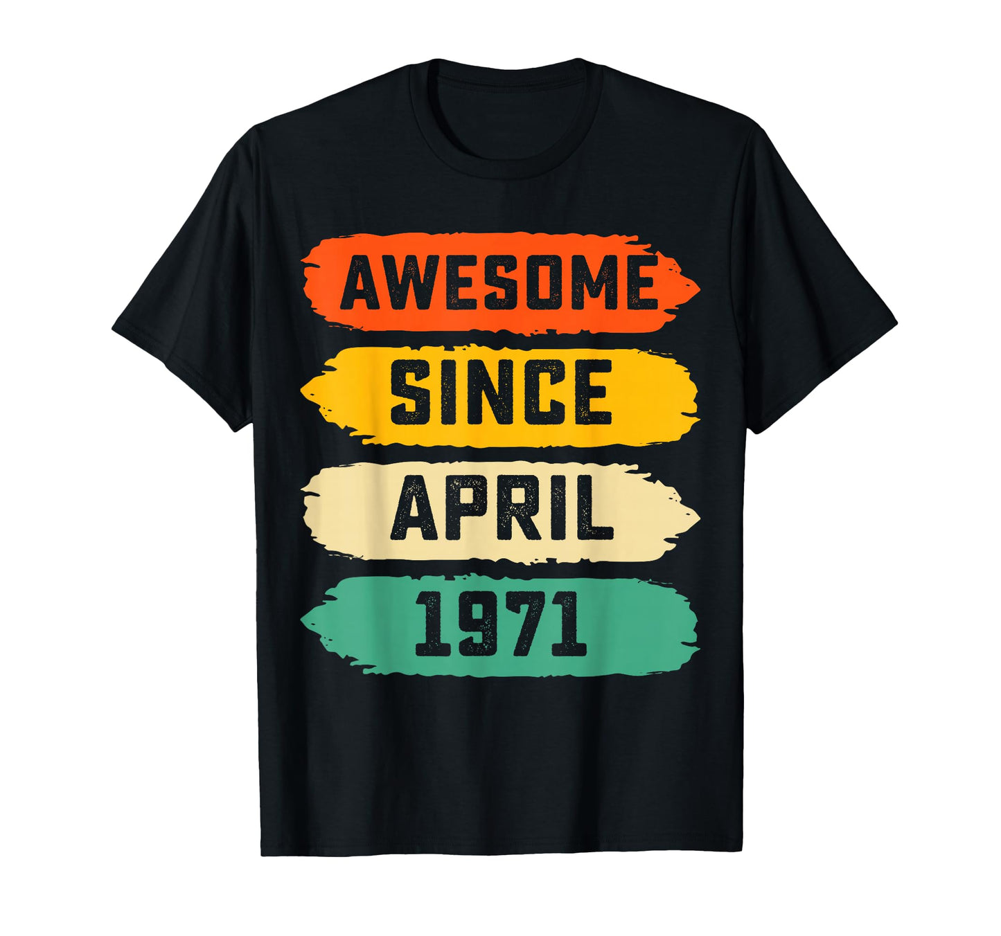 55Th Birthday Gift Awesome Since April T-Shirt - Unique Graphic Unisex - T-Shirt, Sweatshirt, Hoodie