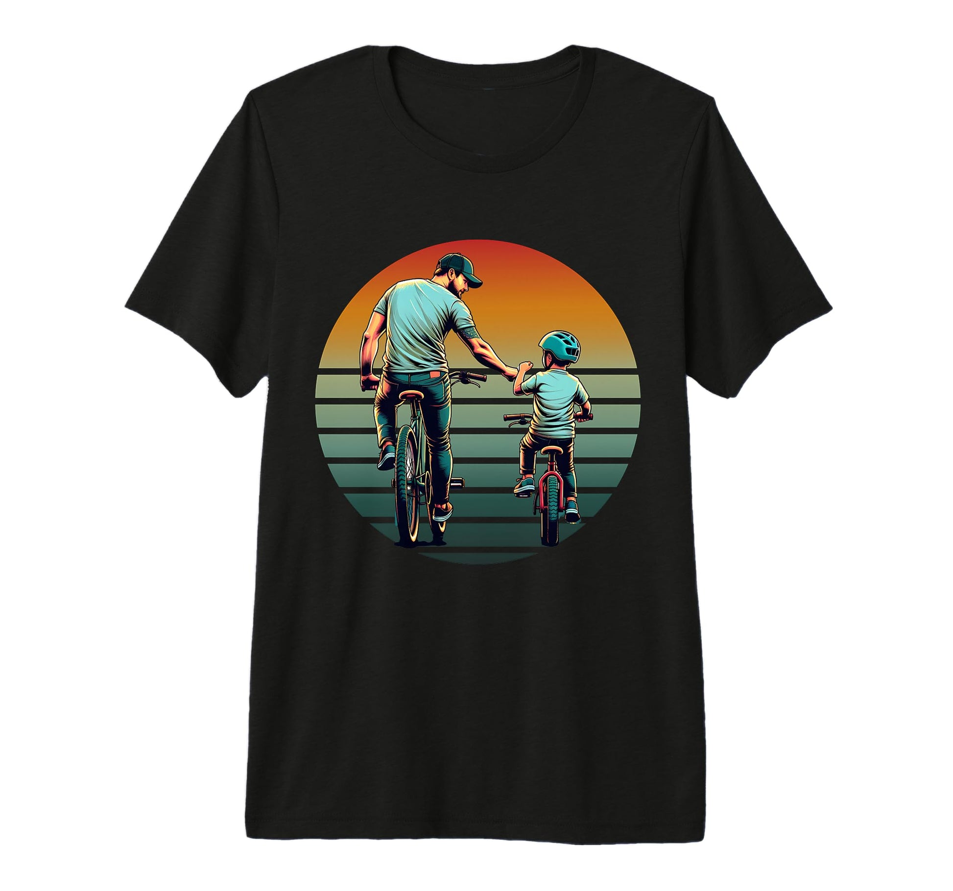 Father And Son Cycling Partner Life T-Shirt - Minimalist Print Men Women - T-Shirt, Sweatshirt, Hoodie